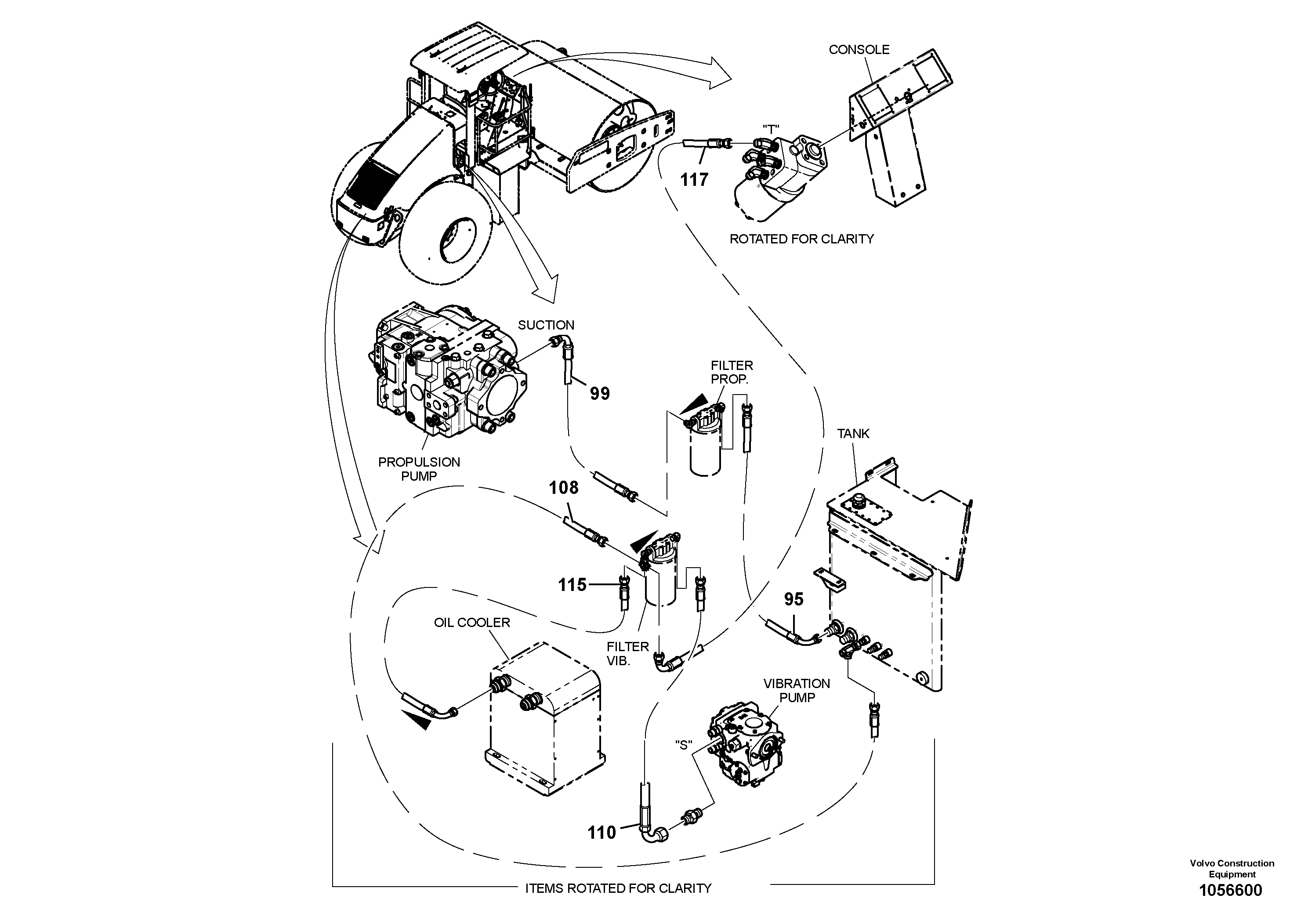 Hose Hyd:r2 1id RM70121397 VOLVO