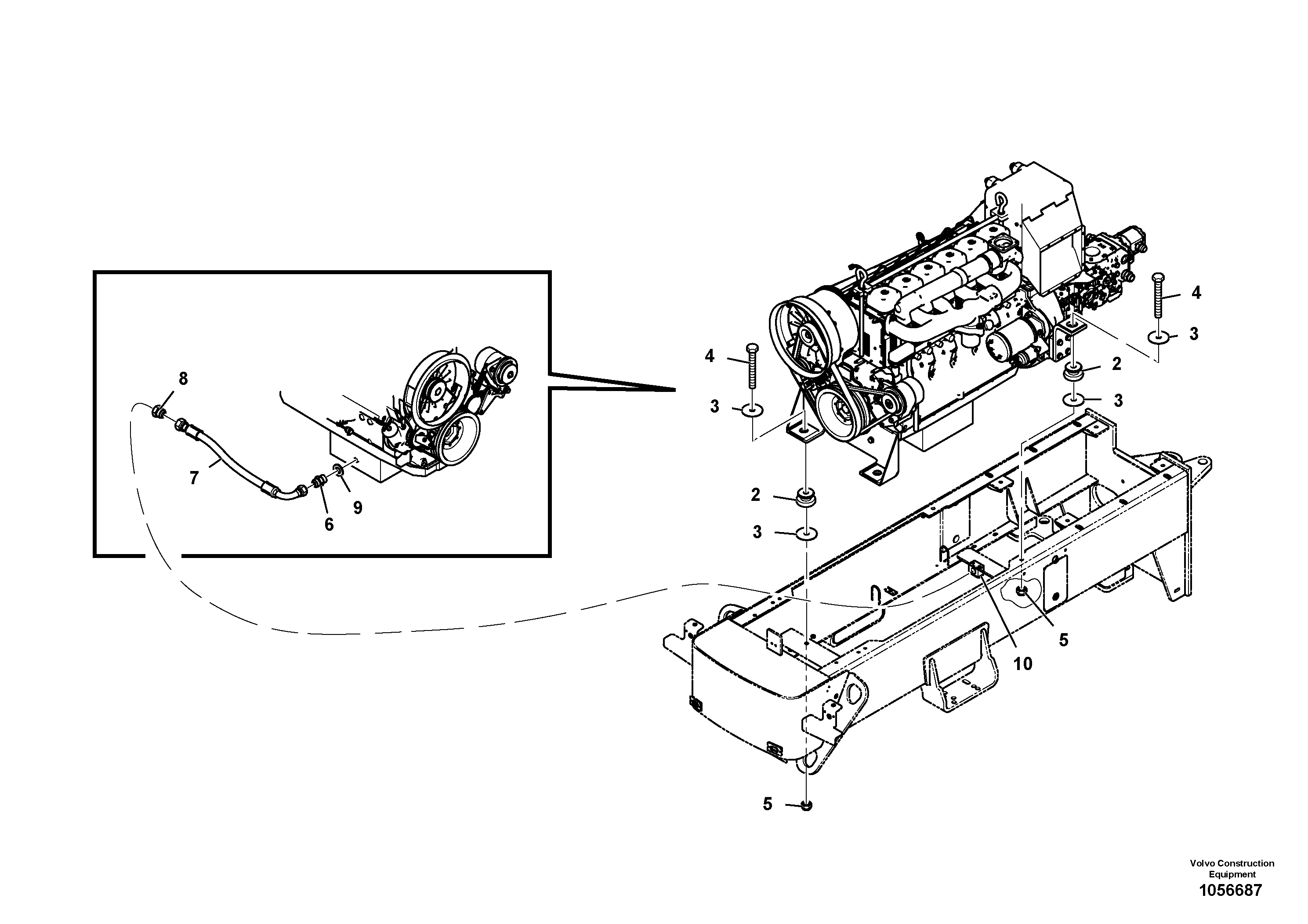 Mounting rail RM70151246 VOLVO