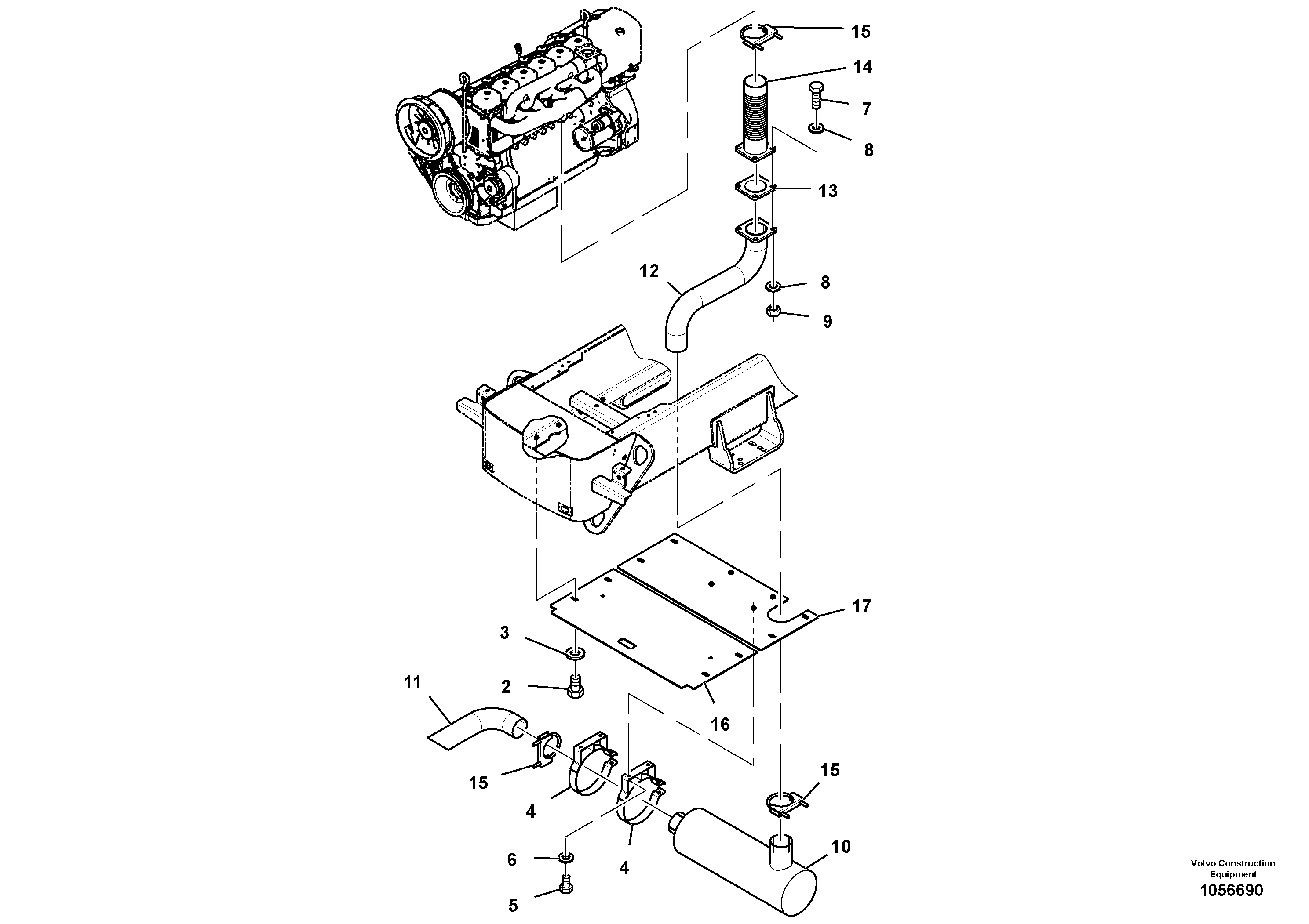 Gasket Exhaust RM70899455 VOLVO
