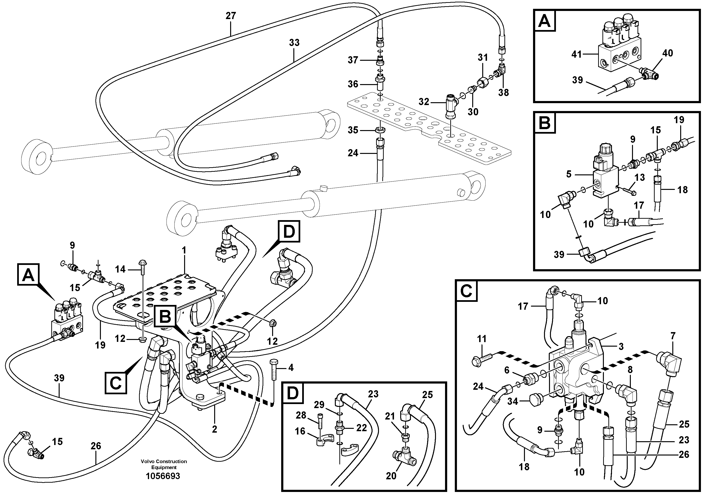 Timing gear casing VOE15010635 VOLVO