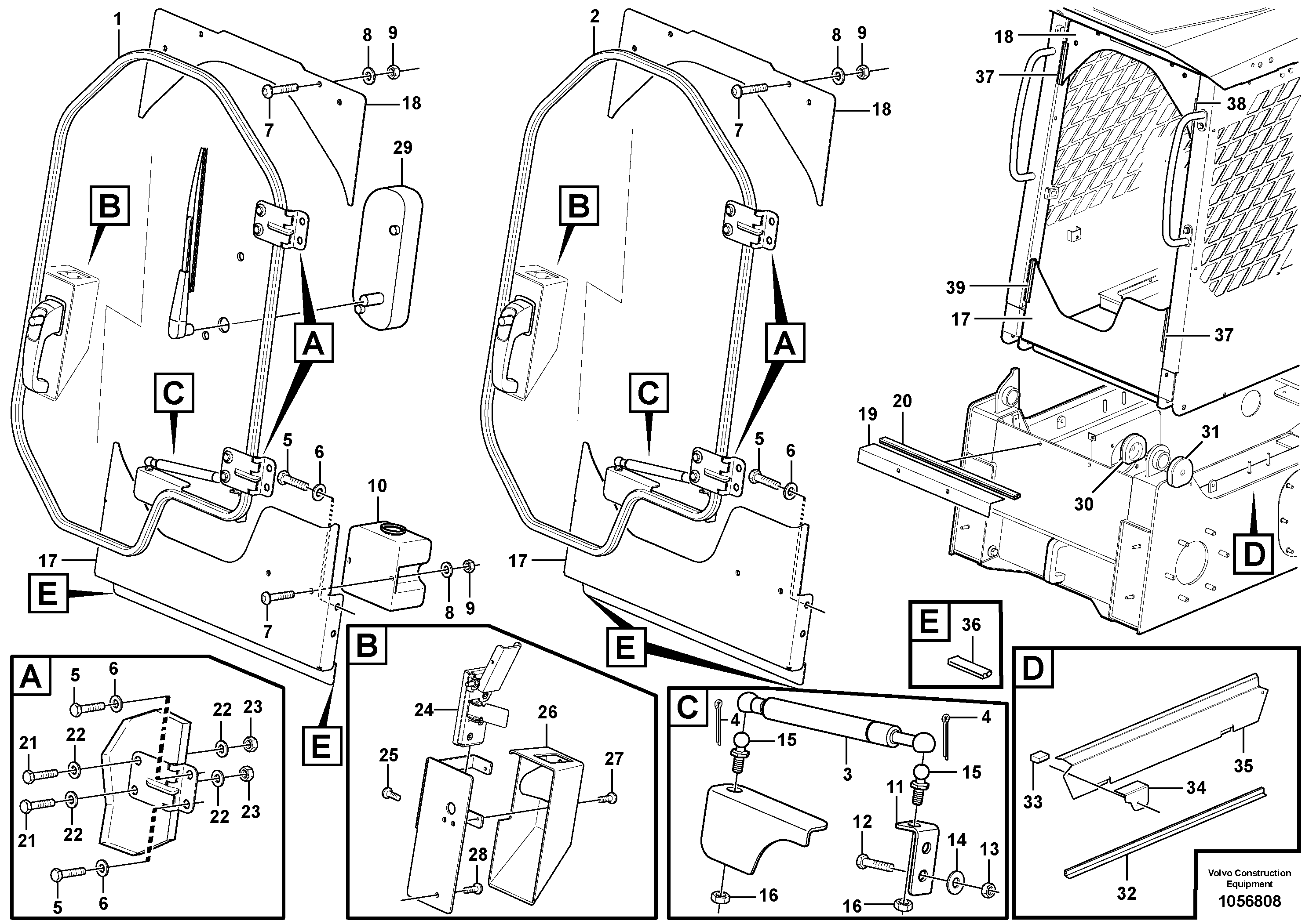 Cabin roof VOE11852046 VOLVO