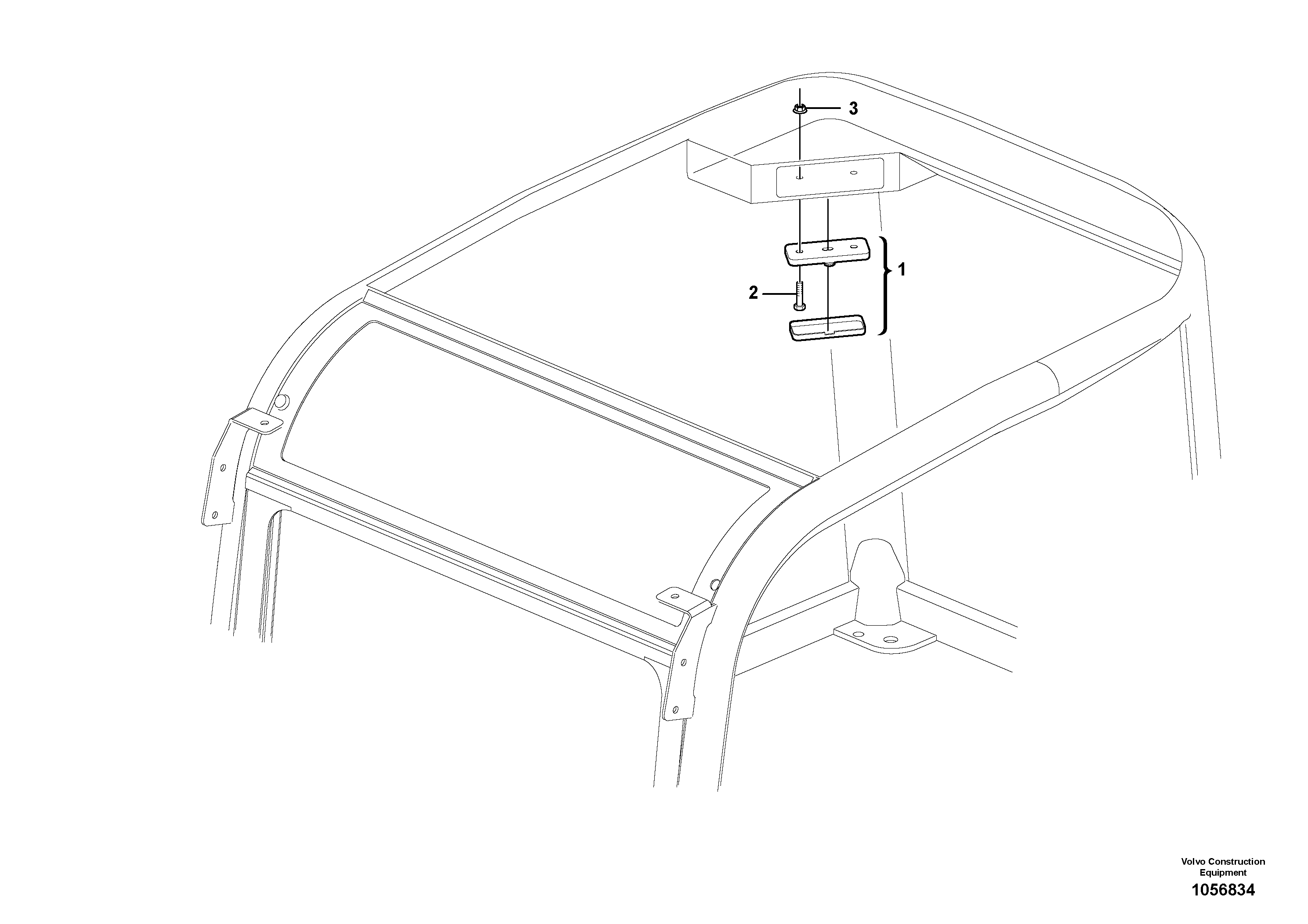 Mounting rail VOE992544 VOLVO