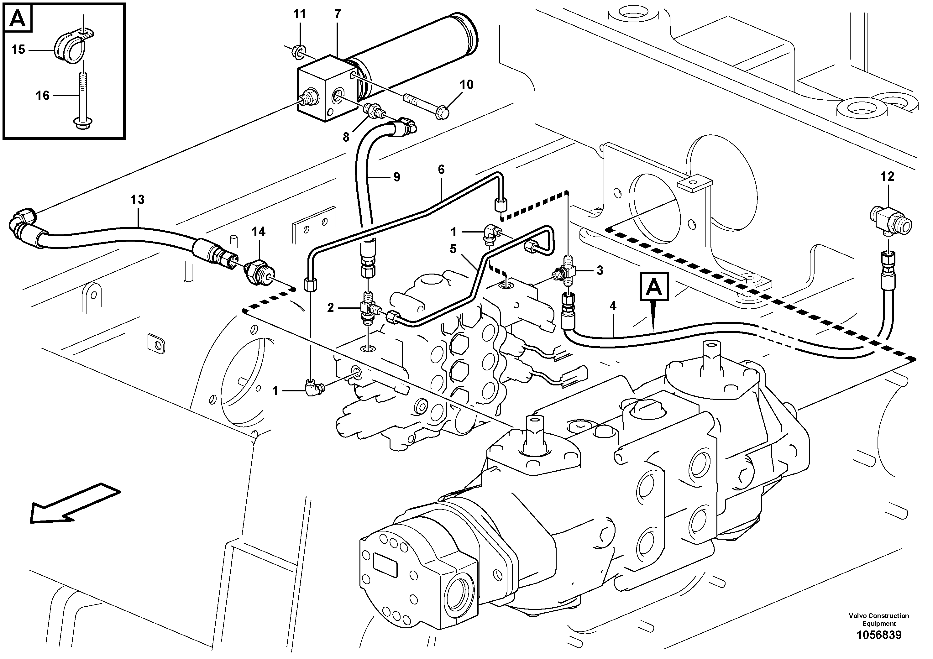 Timing gear casing VOE15625283 VOLVO