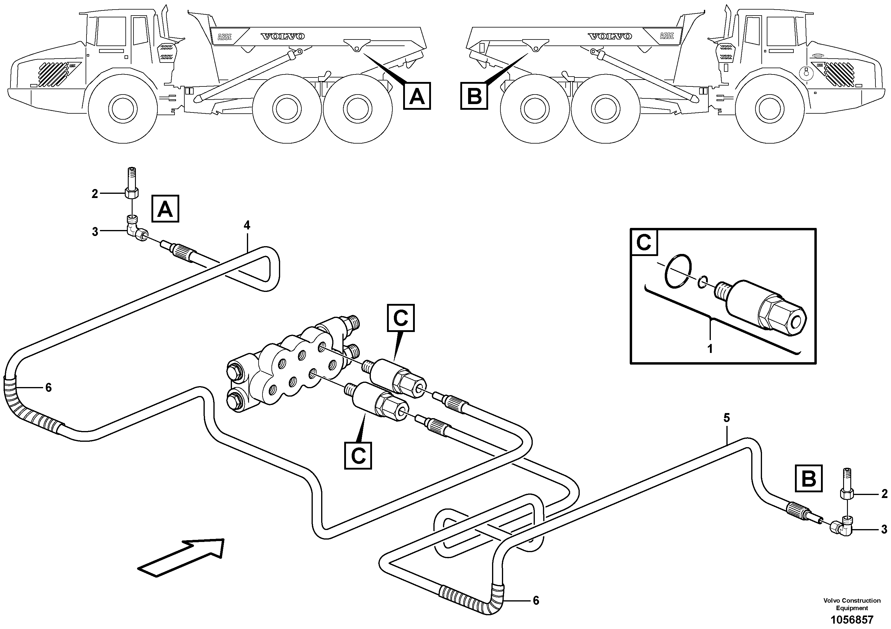 Timing gear casing VOE15126865 VOLVO
