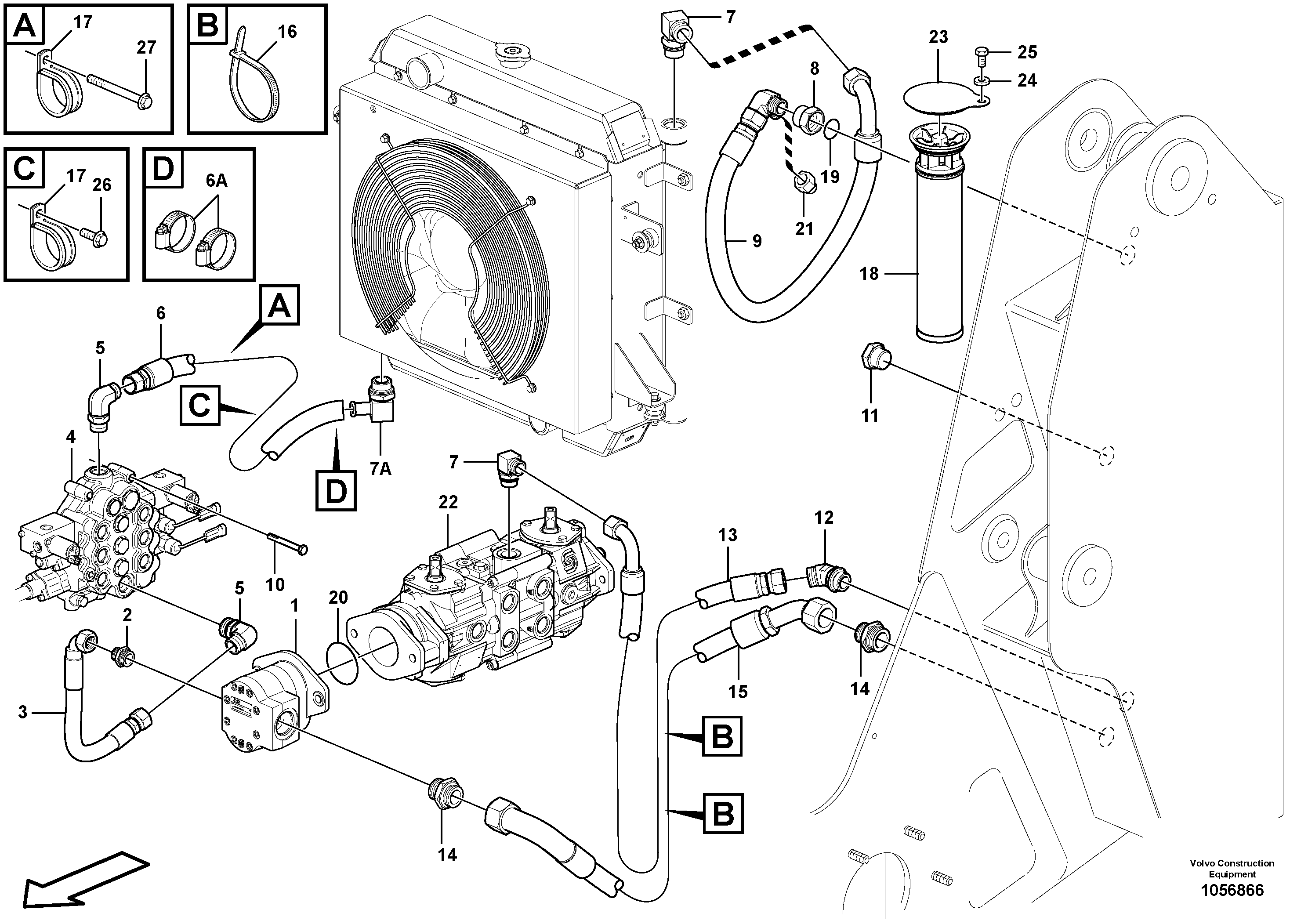 Timing gear casing VOE15633775 VOLVO