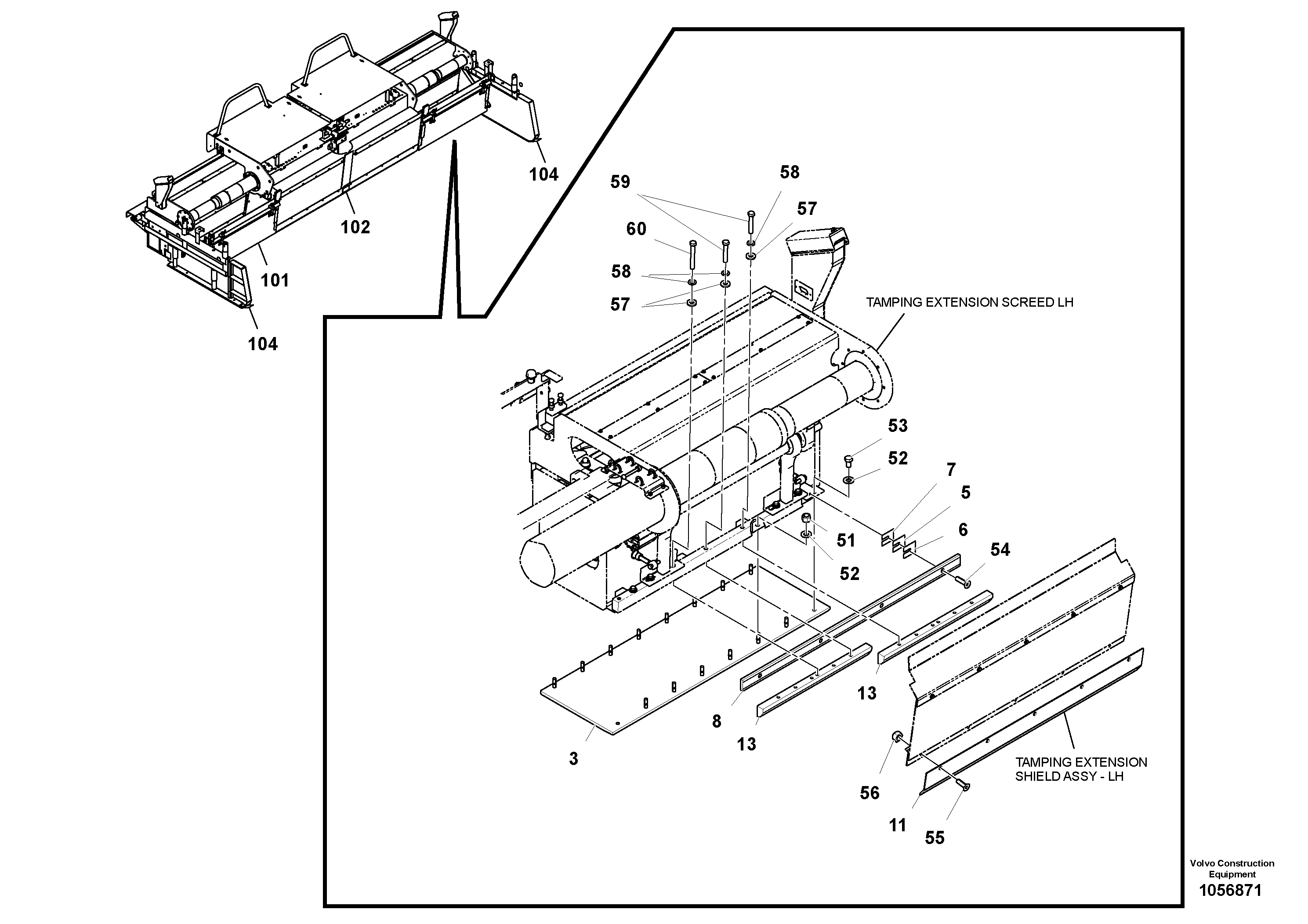 Support, 2000 l/2300 l VOE12803243 VOLVO
