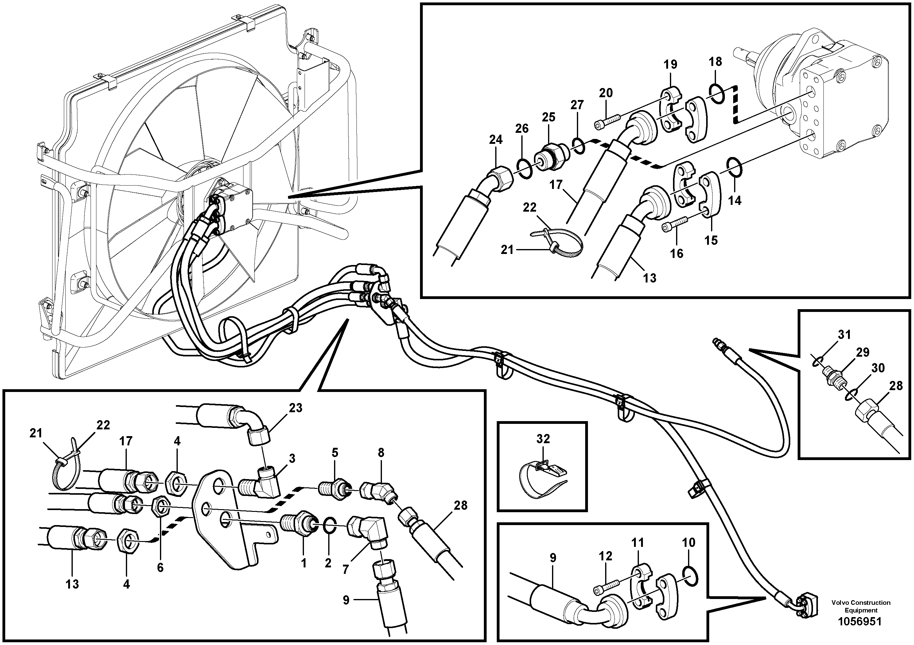 Timing gear casing VOE15104544 VOLVO