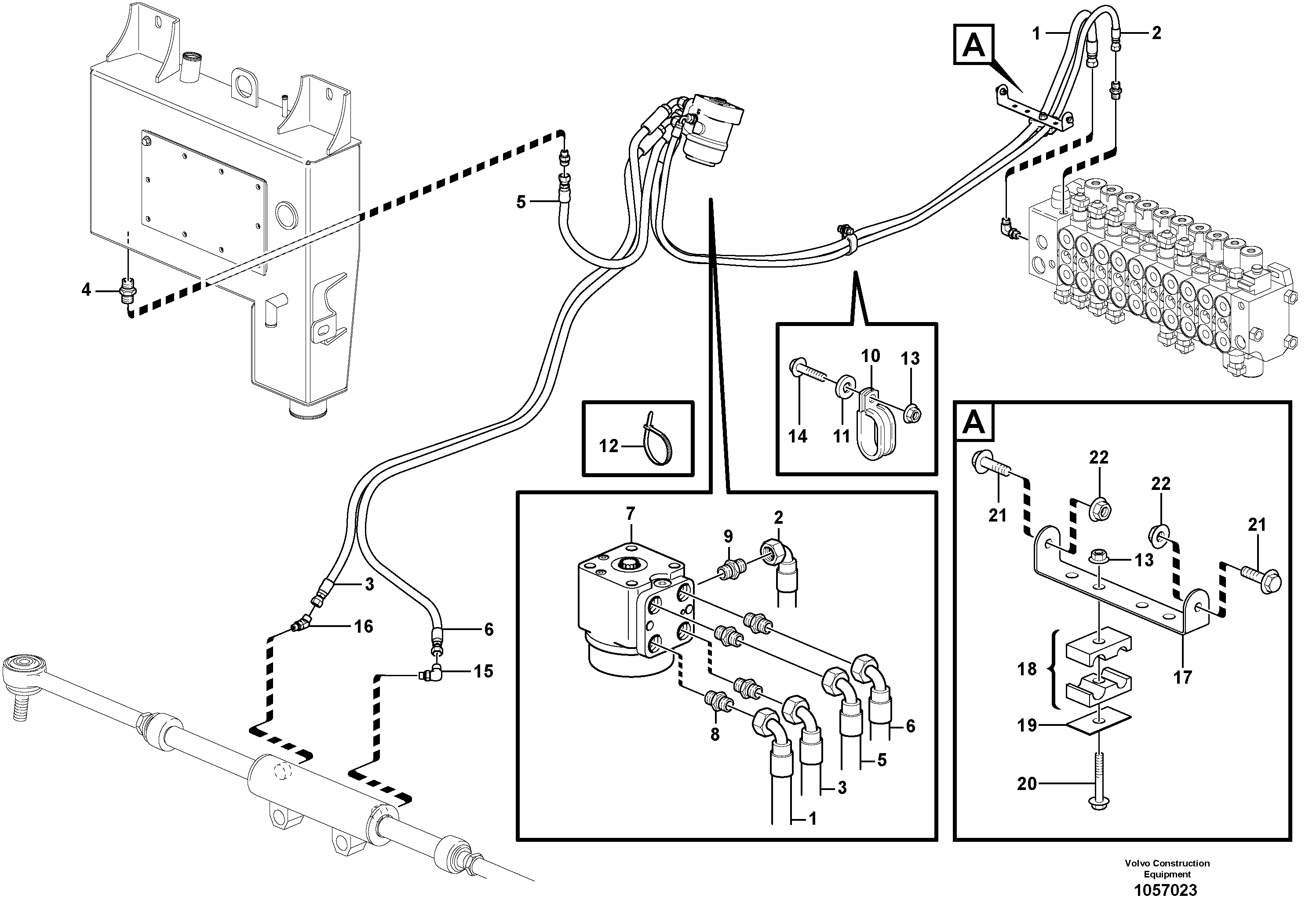 Timing gear casing VOE15176121 VOLVO