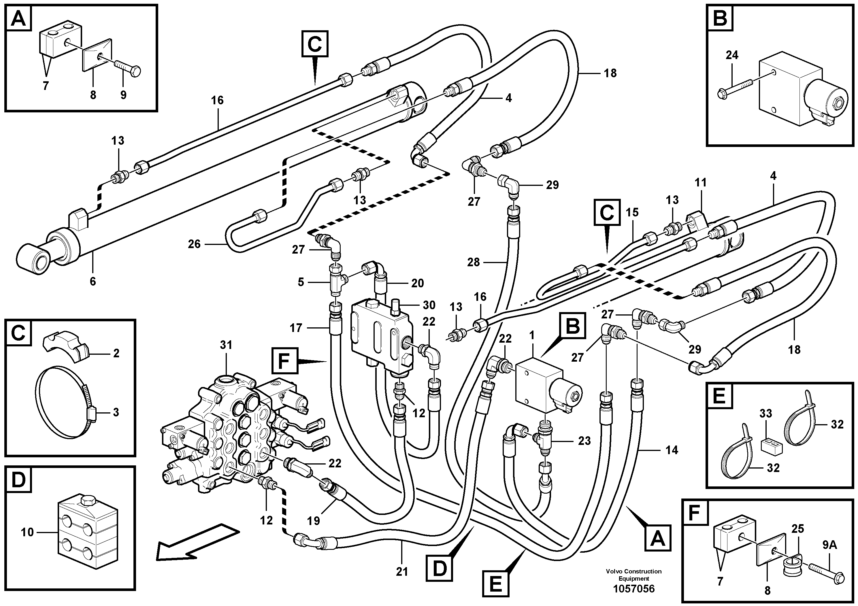 Timing gear casing VOE15620270 VOLVO