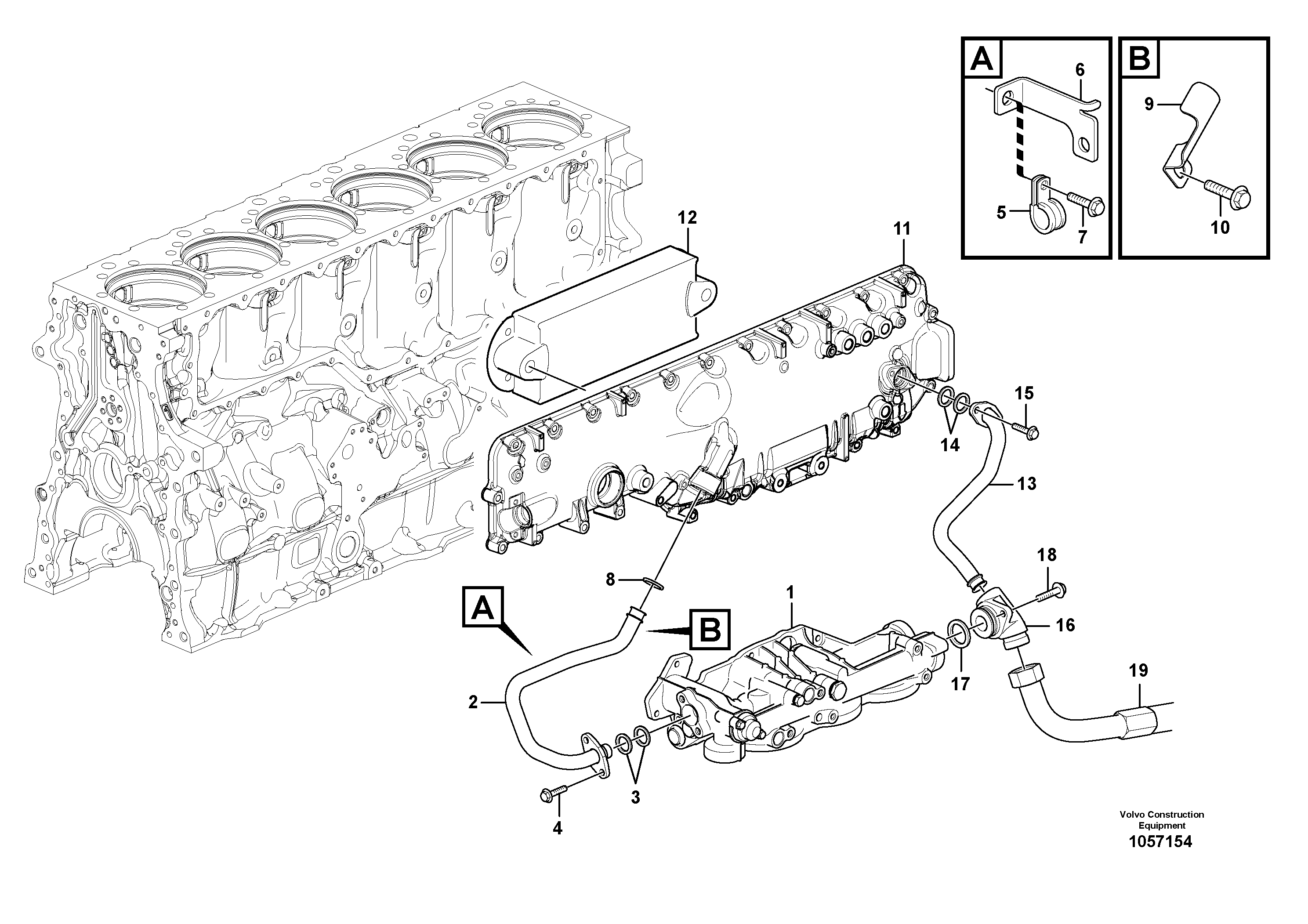 Seat frame VOE20909752 VOLVO