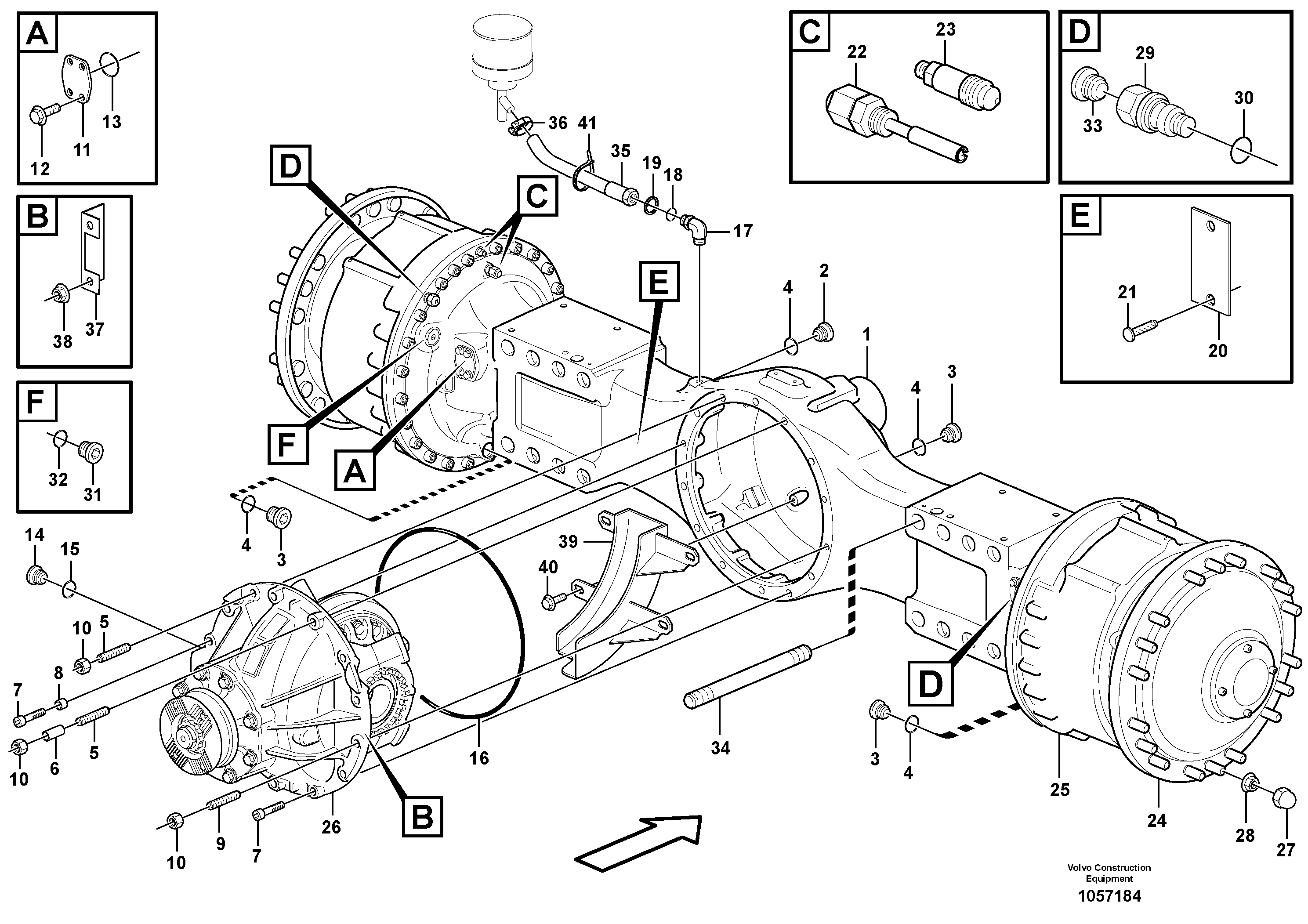Timing gear casing VOE16871666 VOLVO