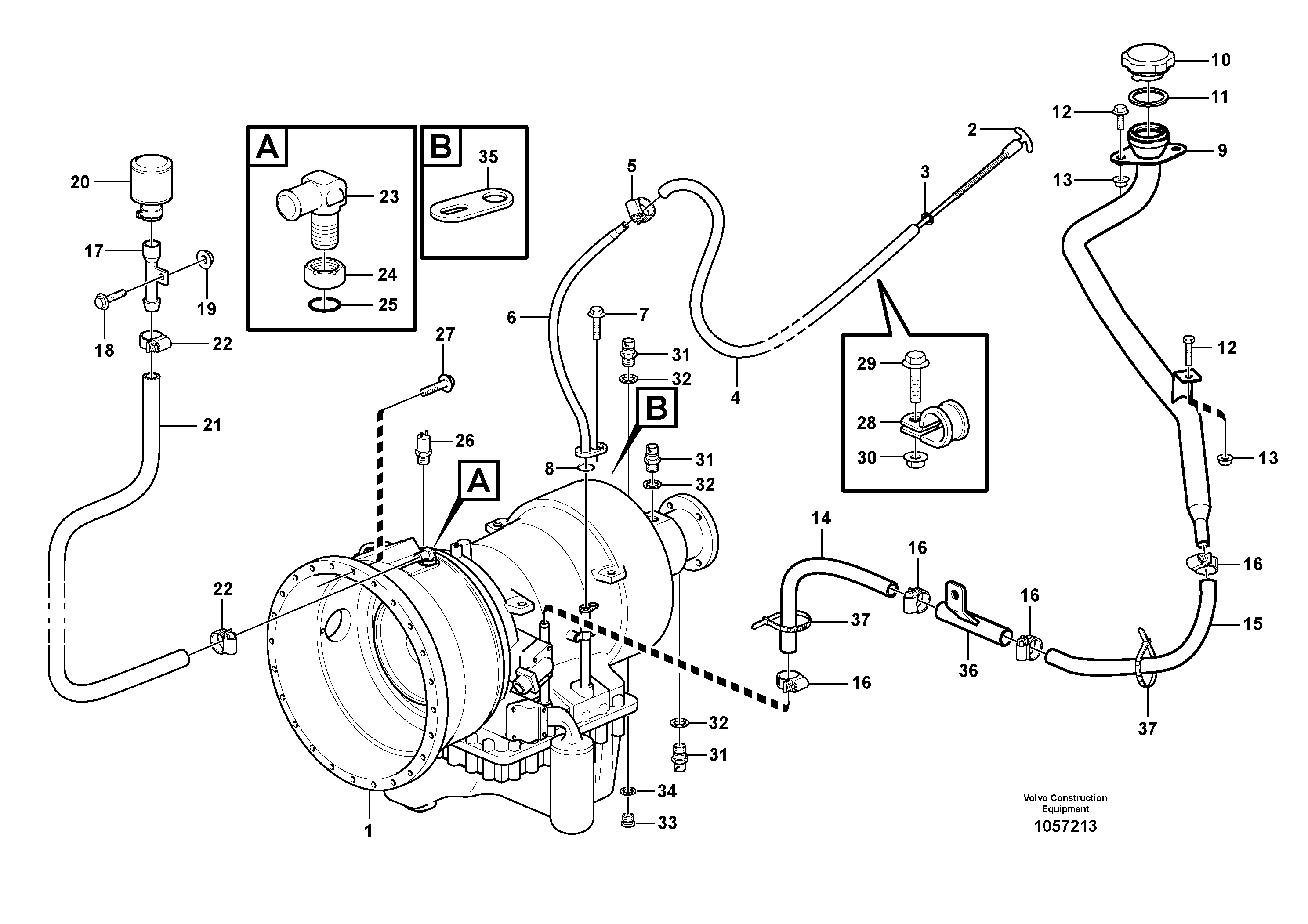 Valve Ass. For Slew VOE22419 VOLVO
