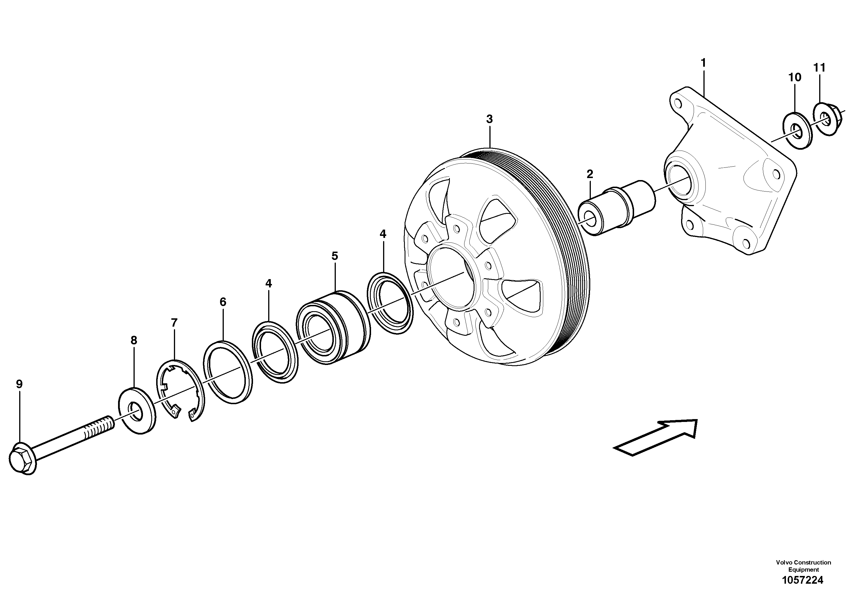 Bearing Bracket VOE15063016 VOLVO