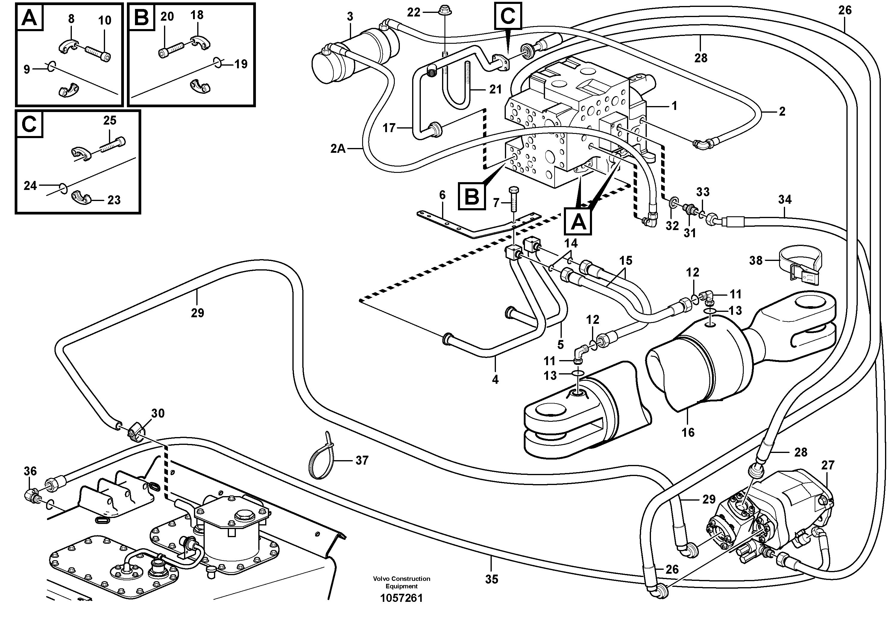 Timing gear casing VOE939904 VOLVO
