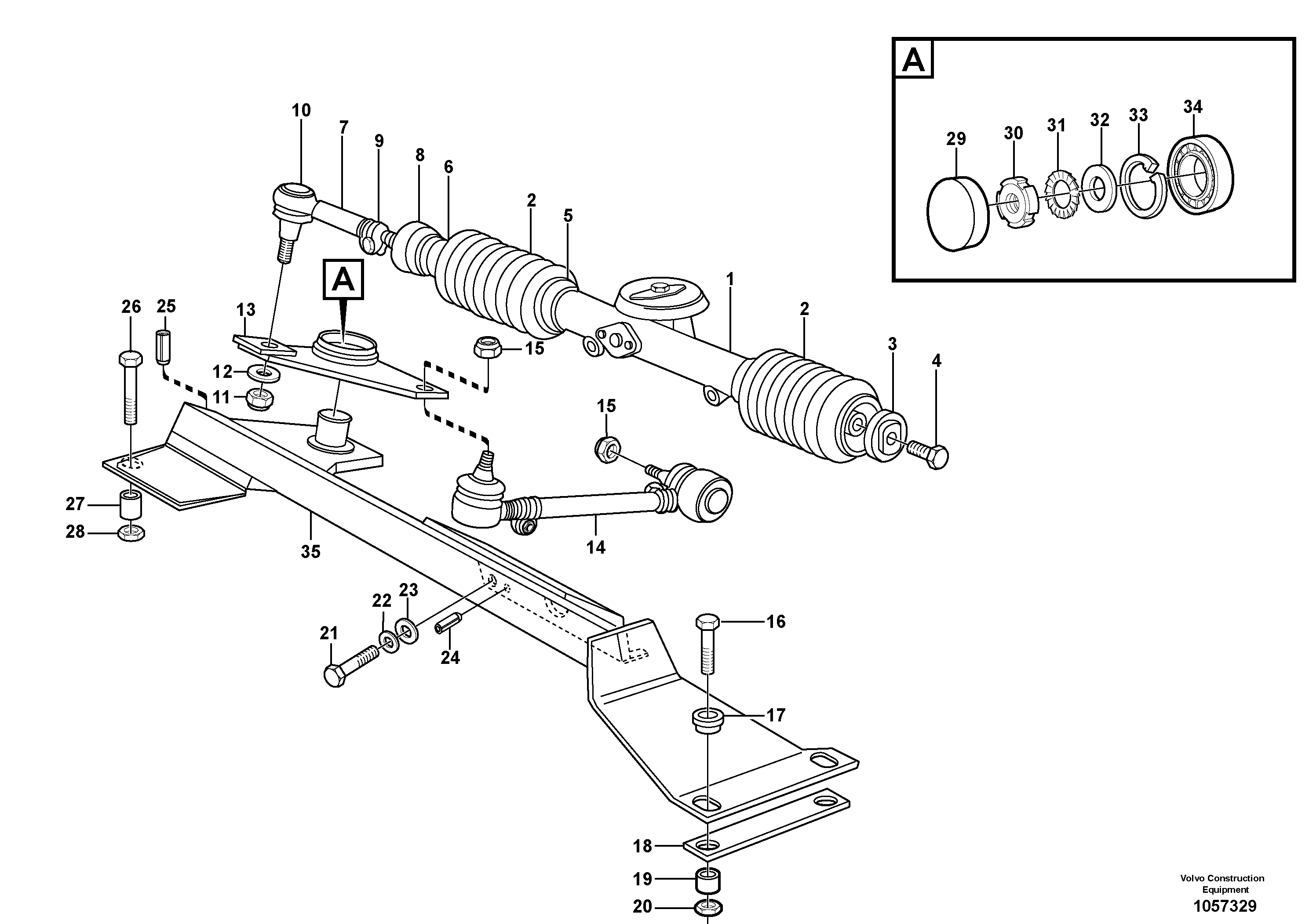 Seat frame VOE11060768 VOLVO