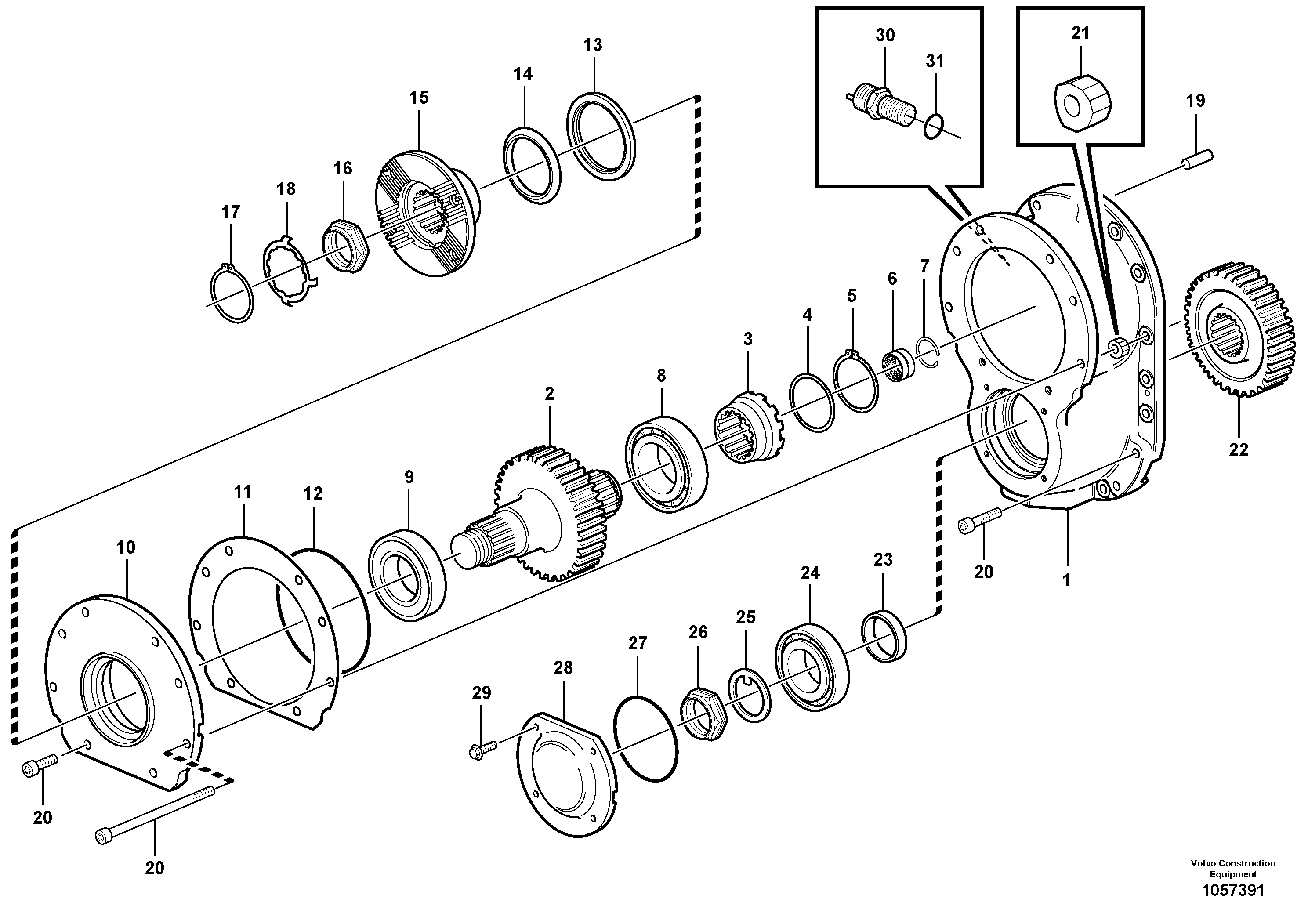 Boom Suspension VOE11103407 VOLVO
