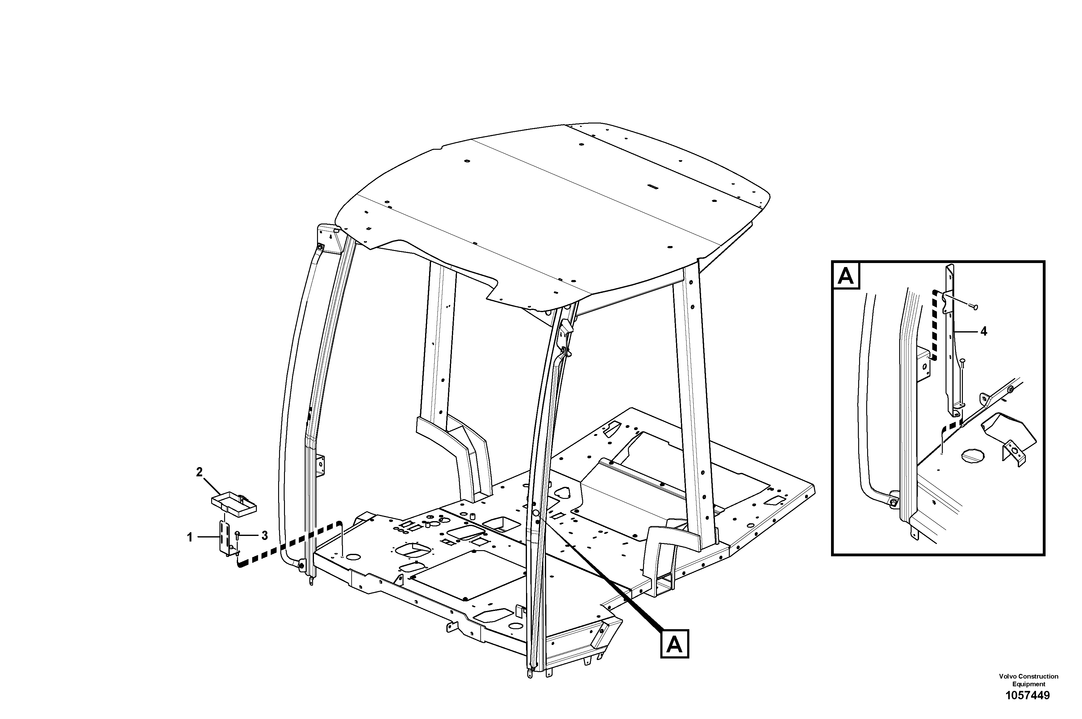 Seat frame VOE15085433 VOLVO