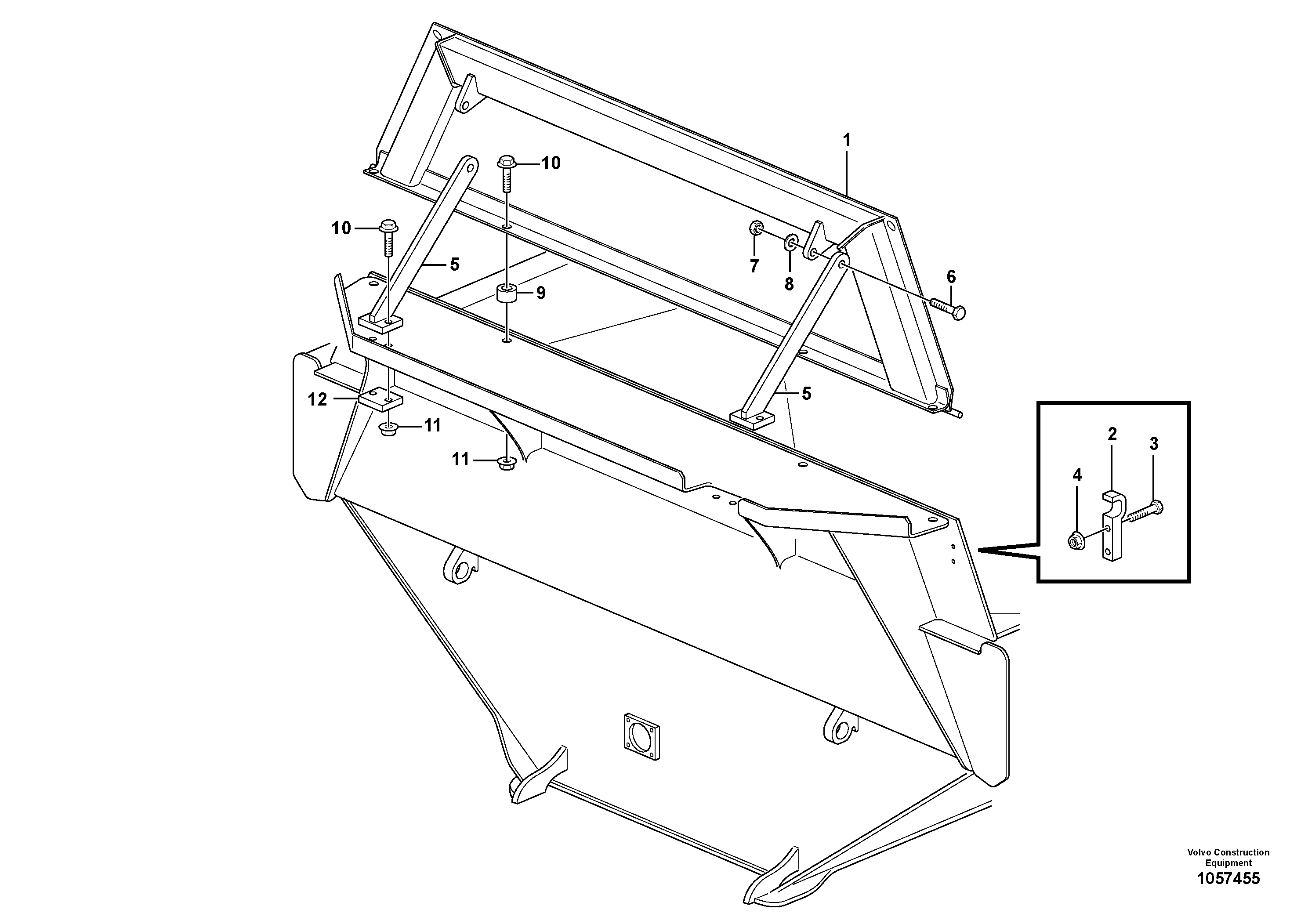 Seat frame VOE16806446 VOLVO