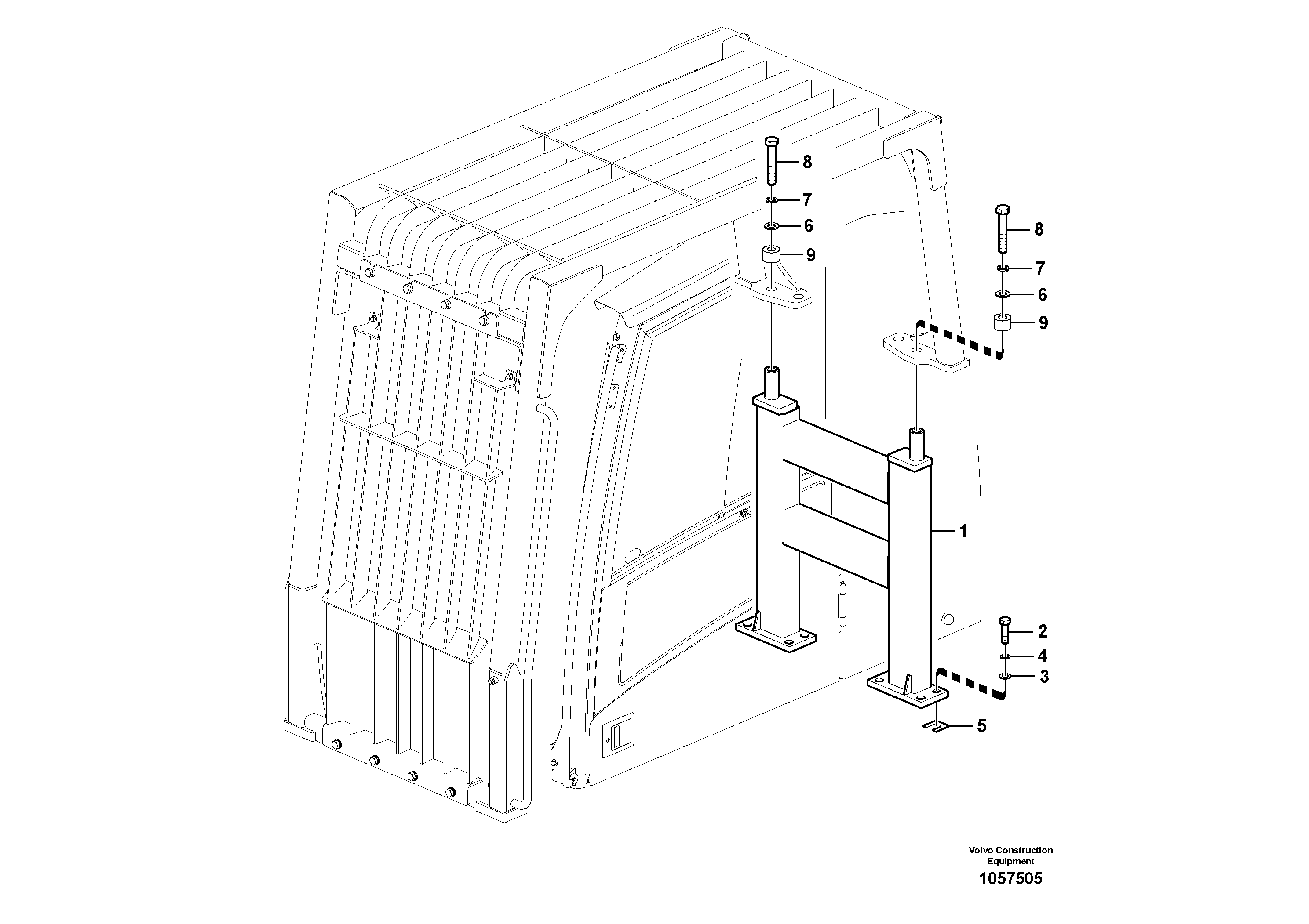 Mounting rail VOE997481 VOLVO