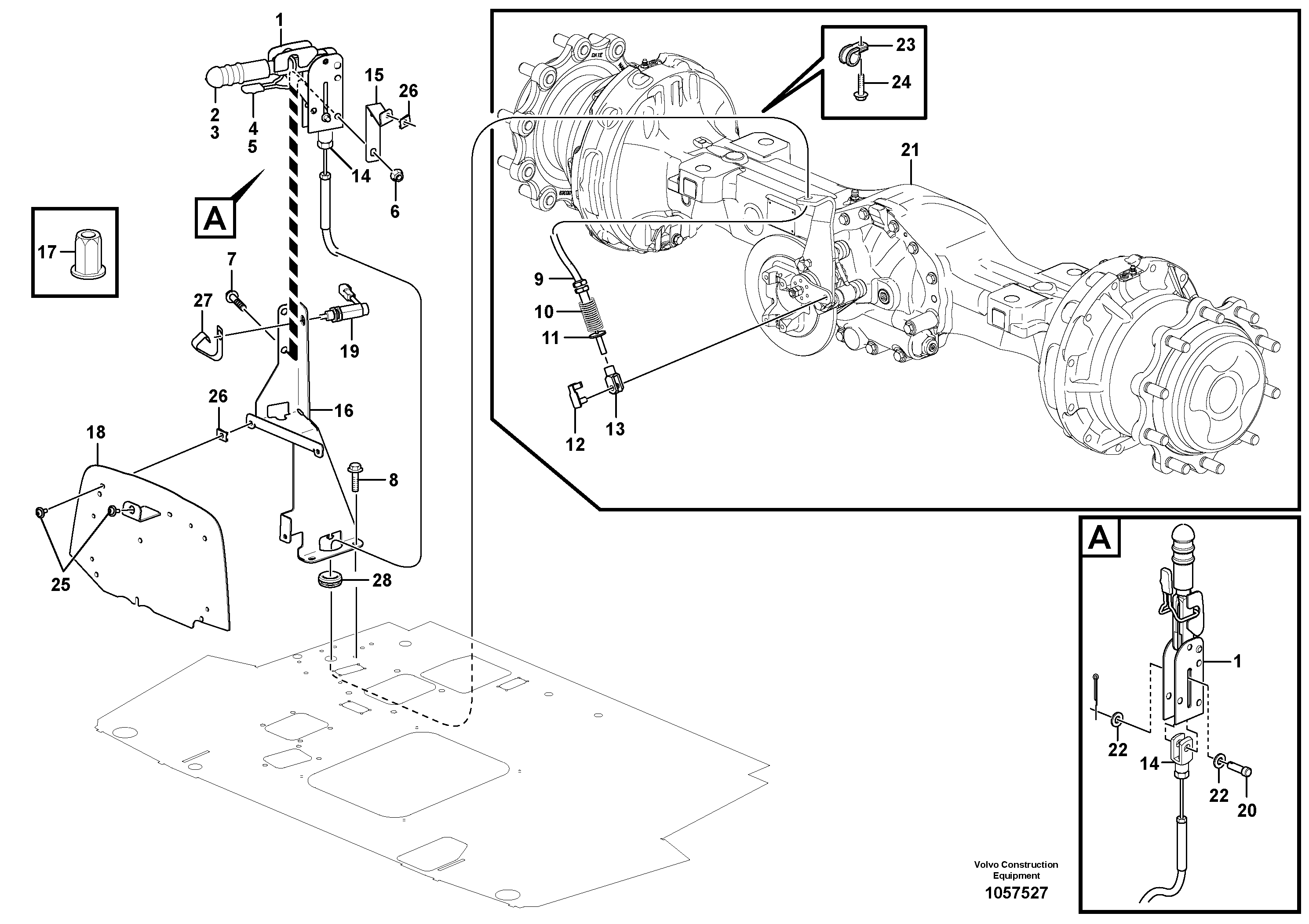 Seat frame VOE15167074 VOLVO