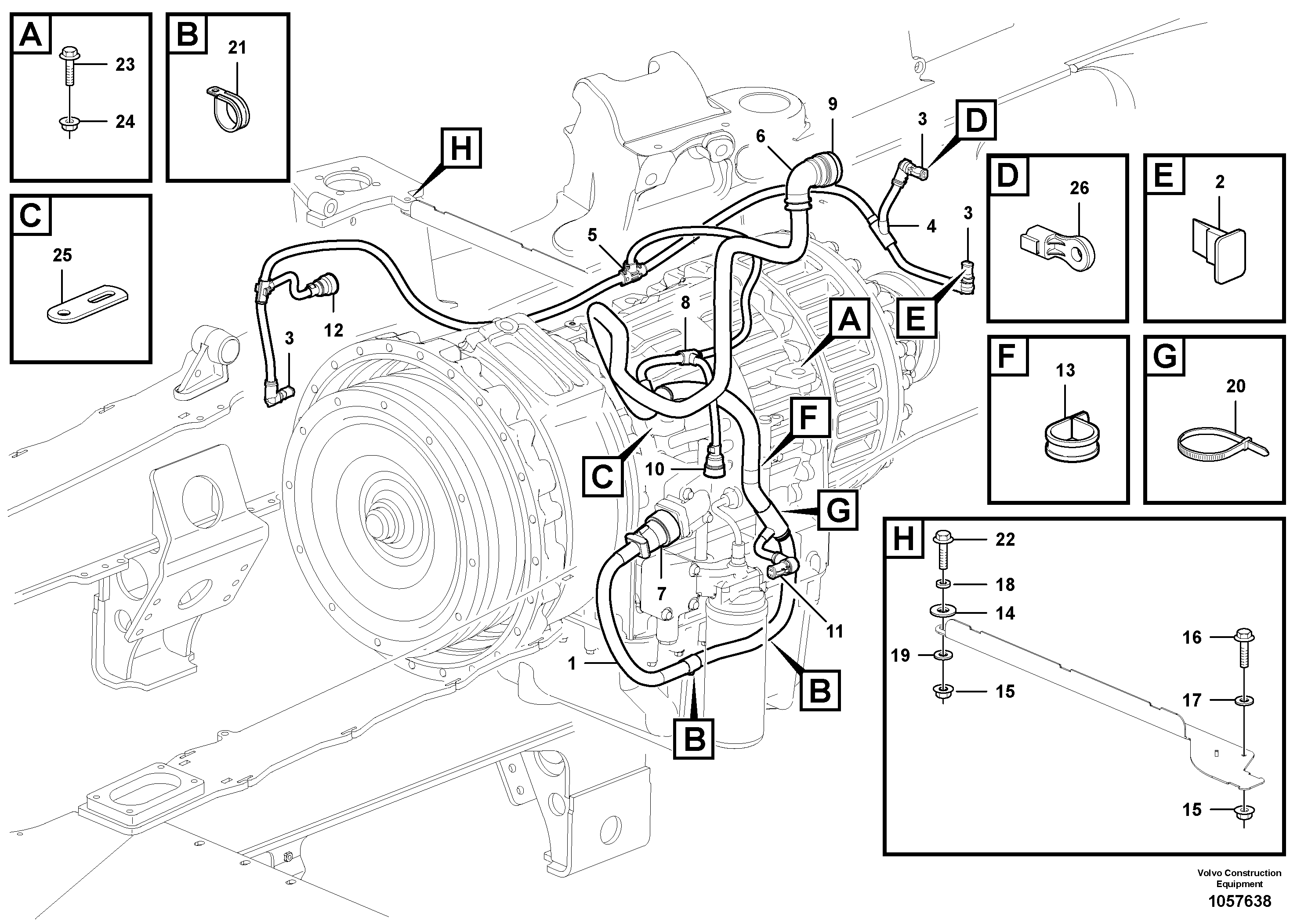 Mounting rail VOE995572 VOLVO