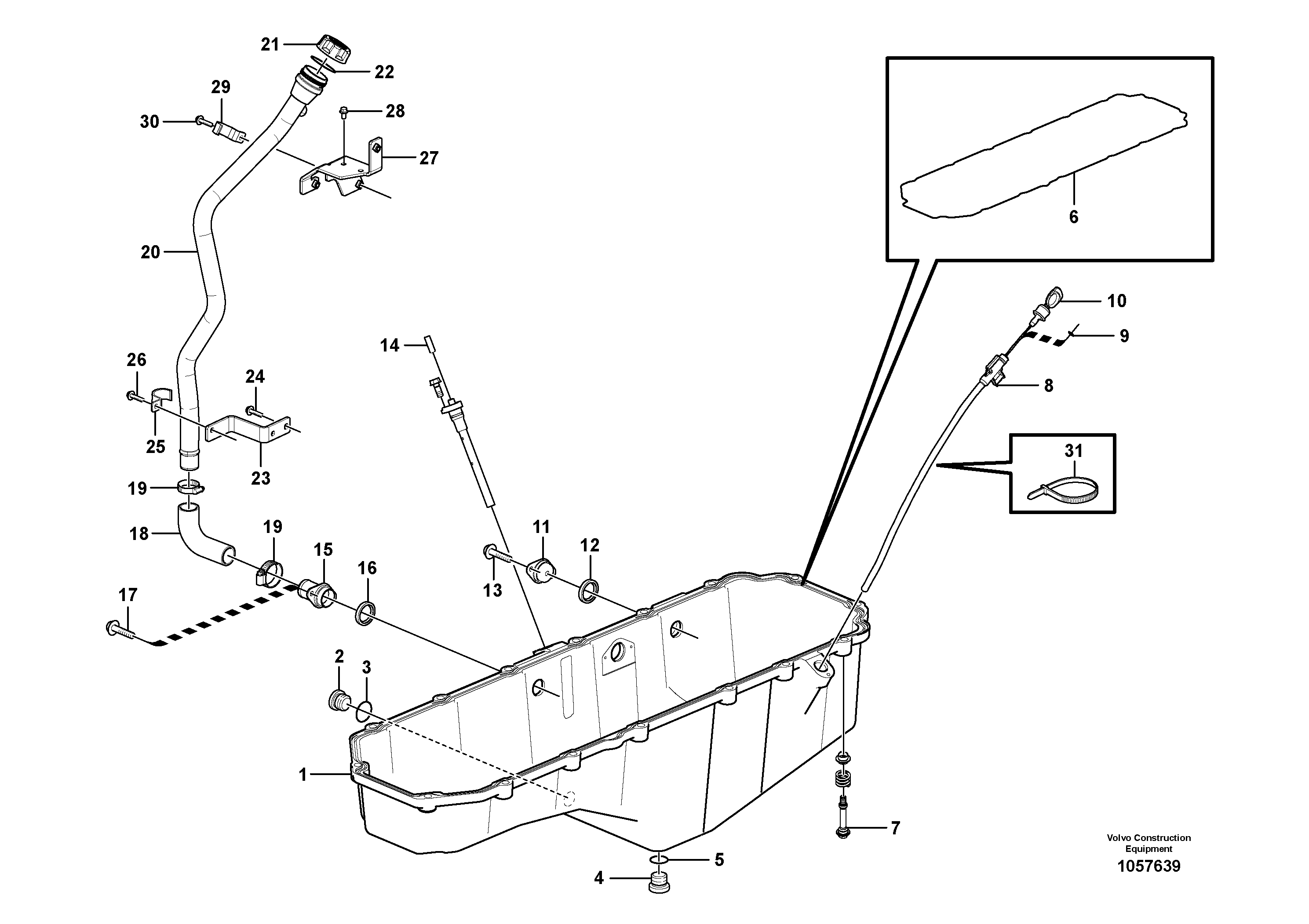 Seat frame VOE15127074 VOLVO