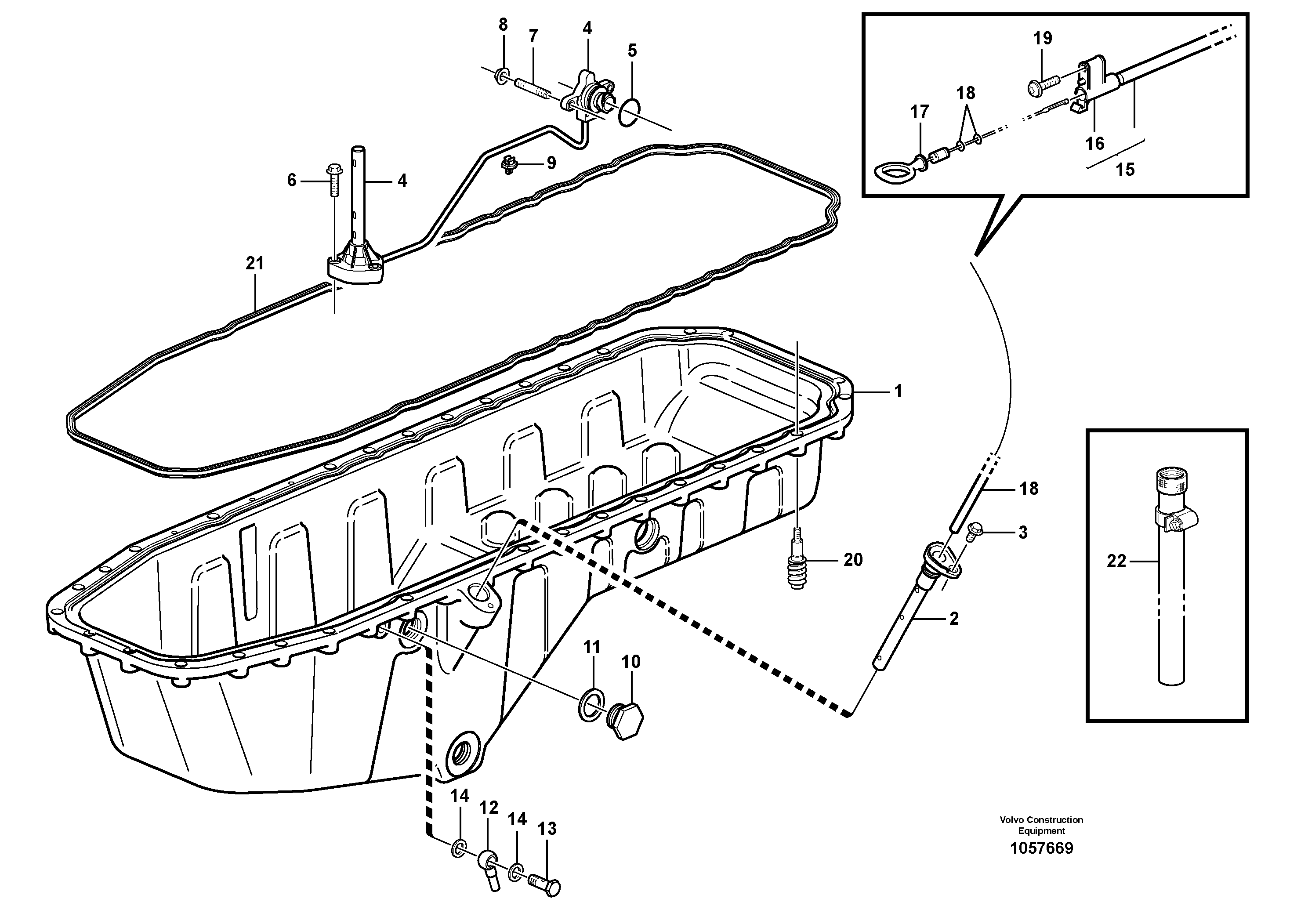 Plastic Pipe VOE11423151 VOLVO