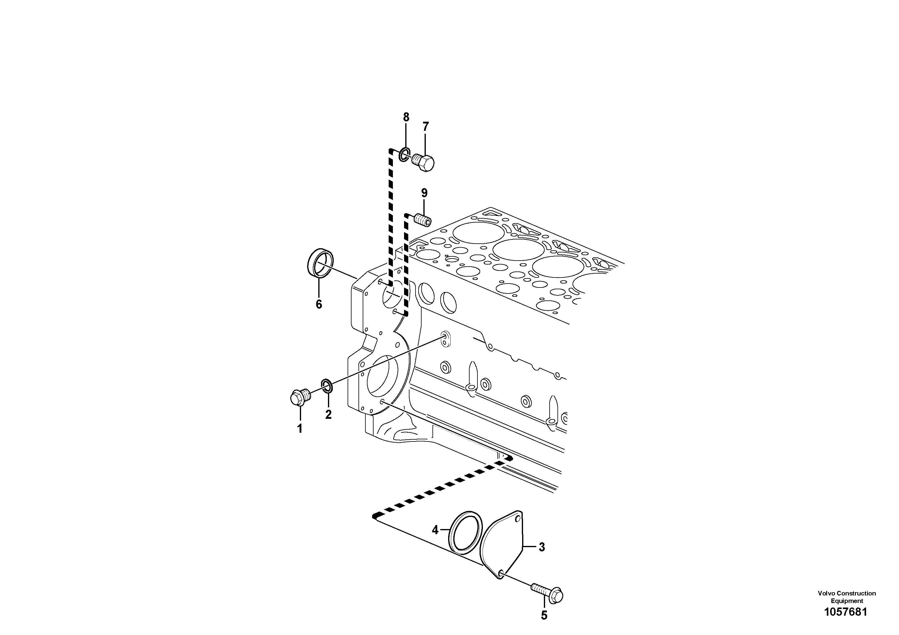 Tube assembly L.h. VOE20459970 VOLVO