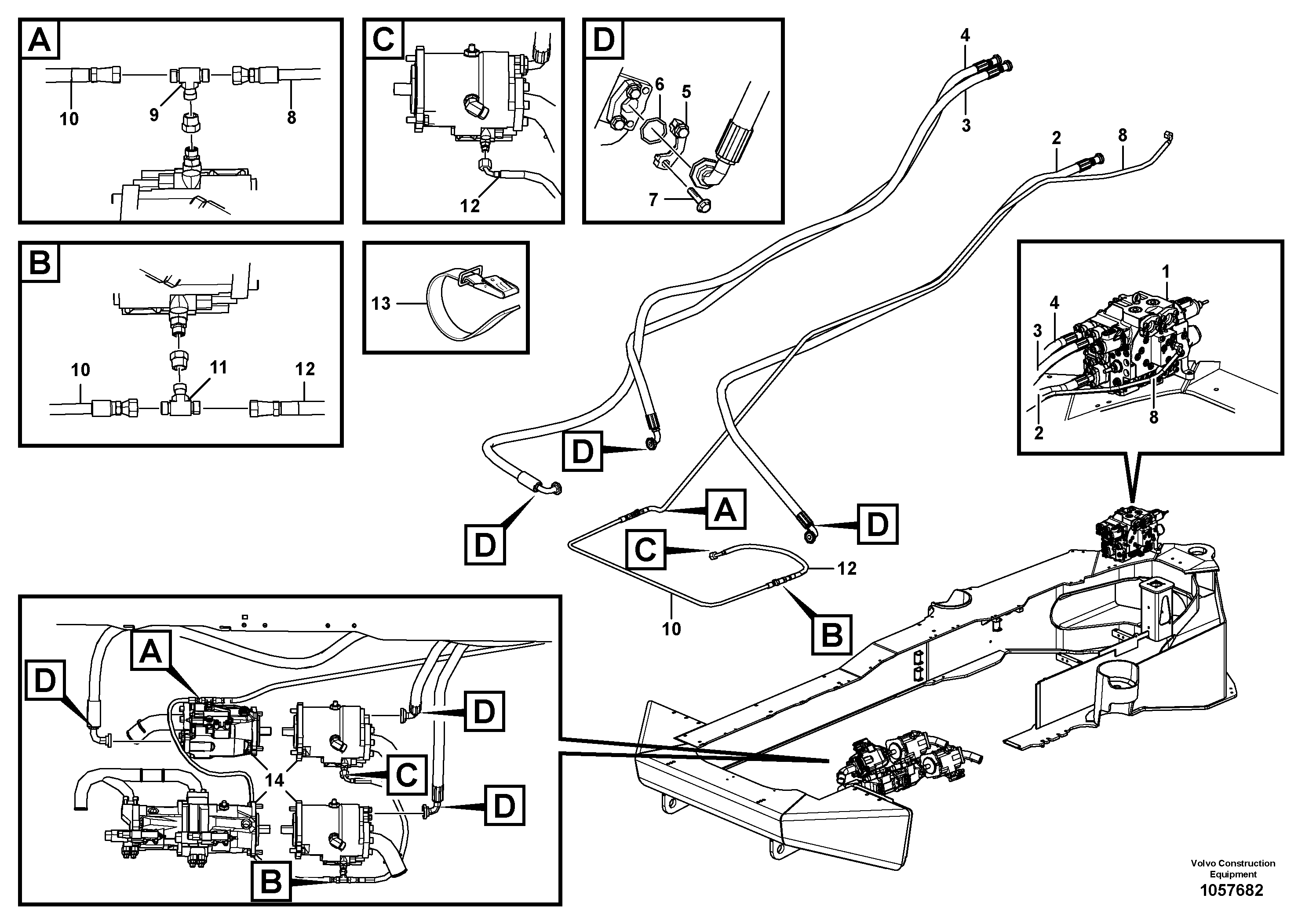 Timing gear casing VOE17205963 VOLVO