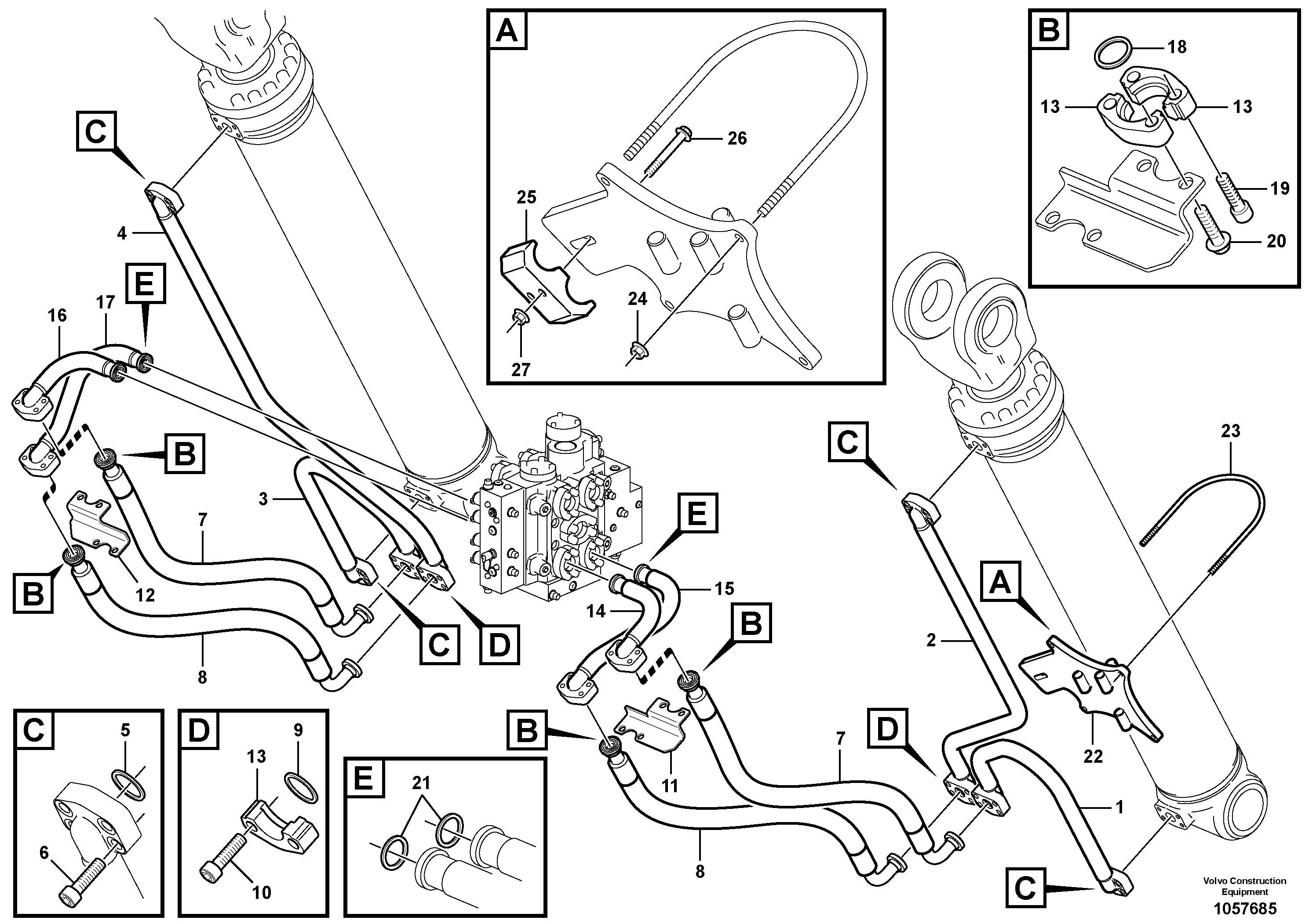 Timing gear casing VOE15025868 VOLVO