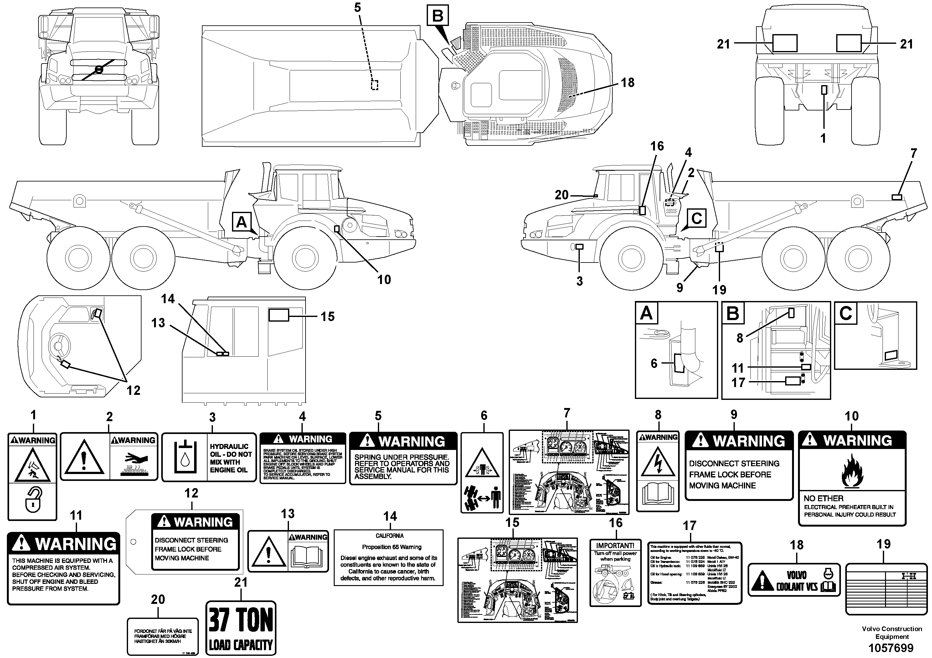 Cylinder Block VOE15168983 VOLVO
