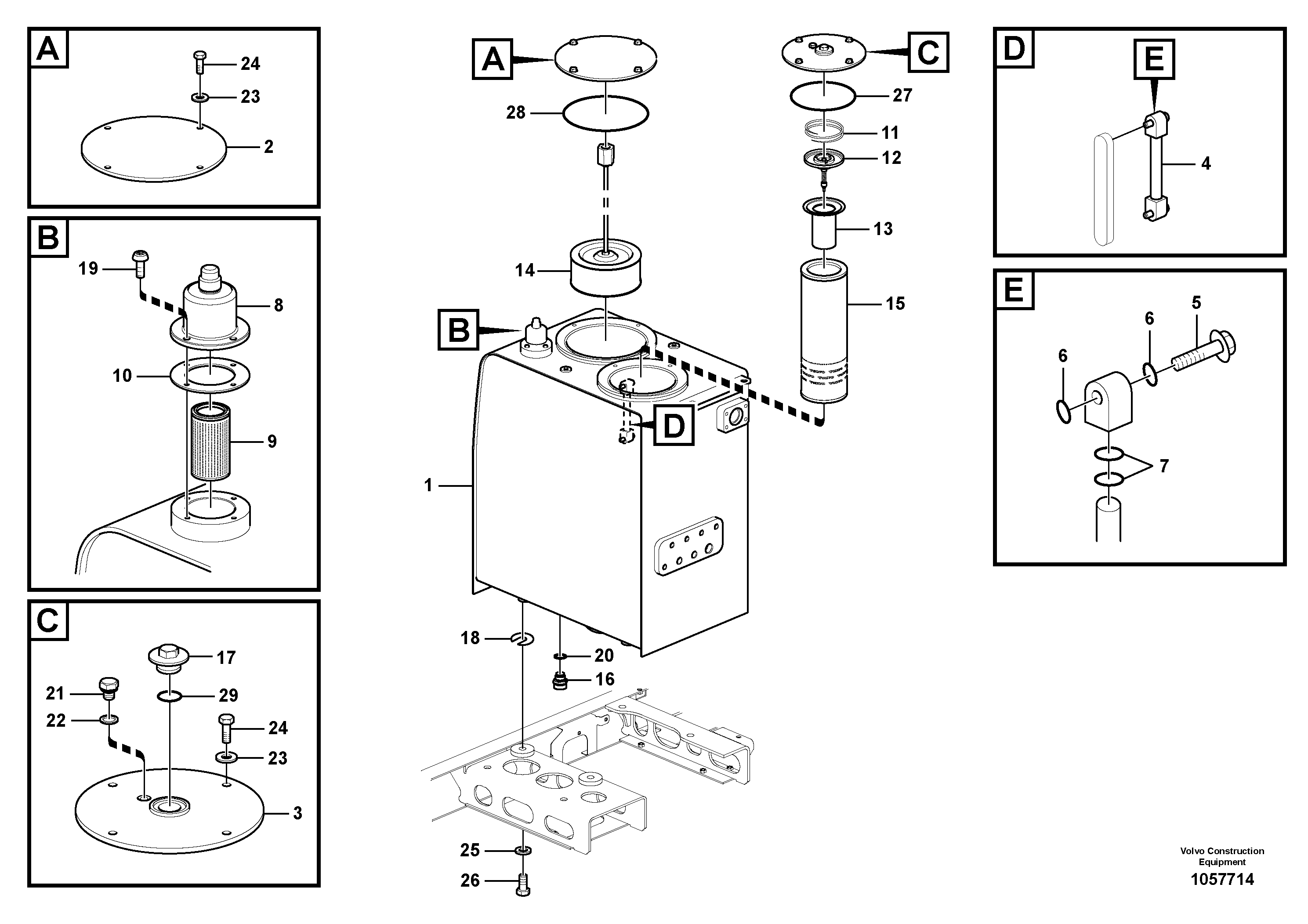 Frame, Lh VOE14385887 VOLVO
