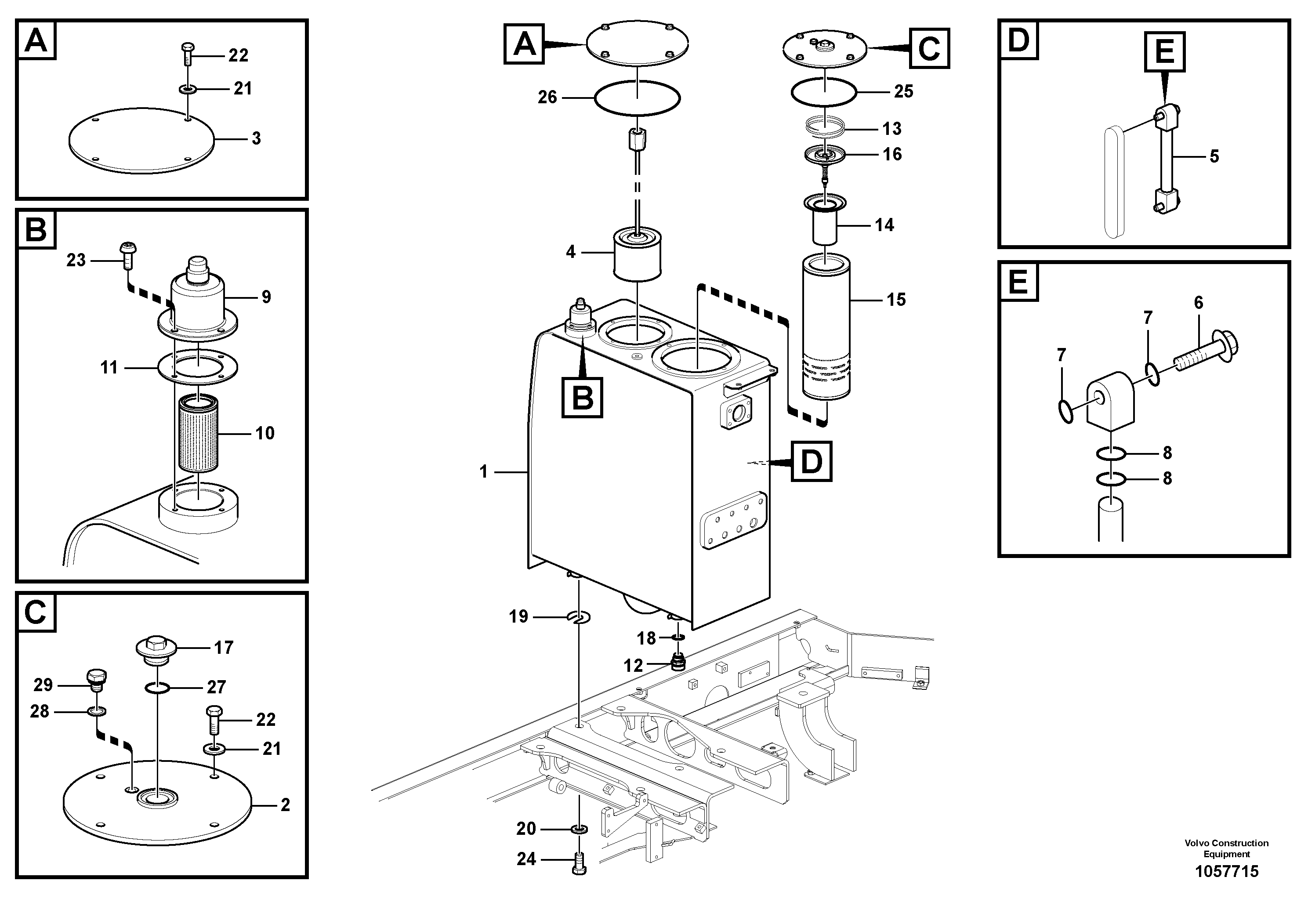 Frame, Lh VOE14699183 VOLVO