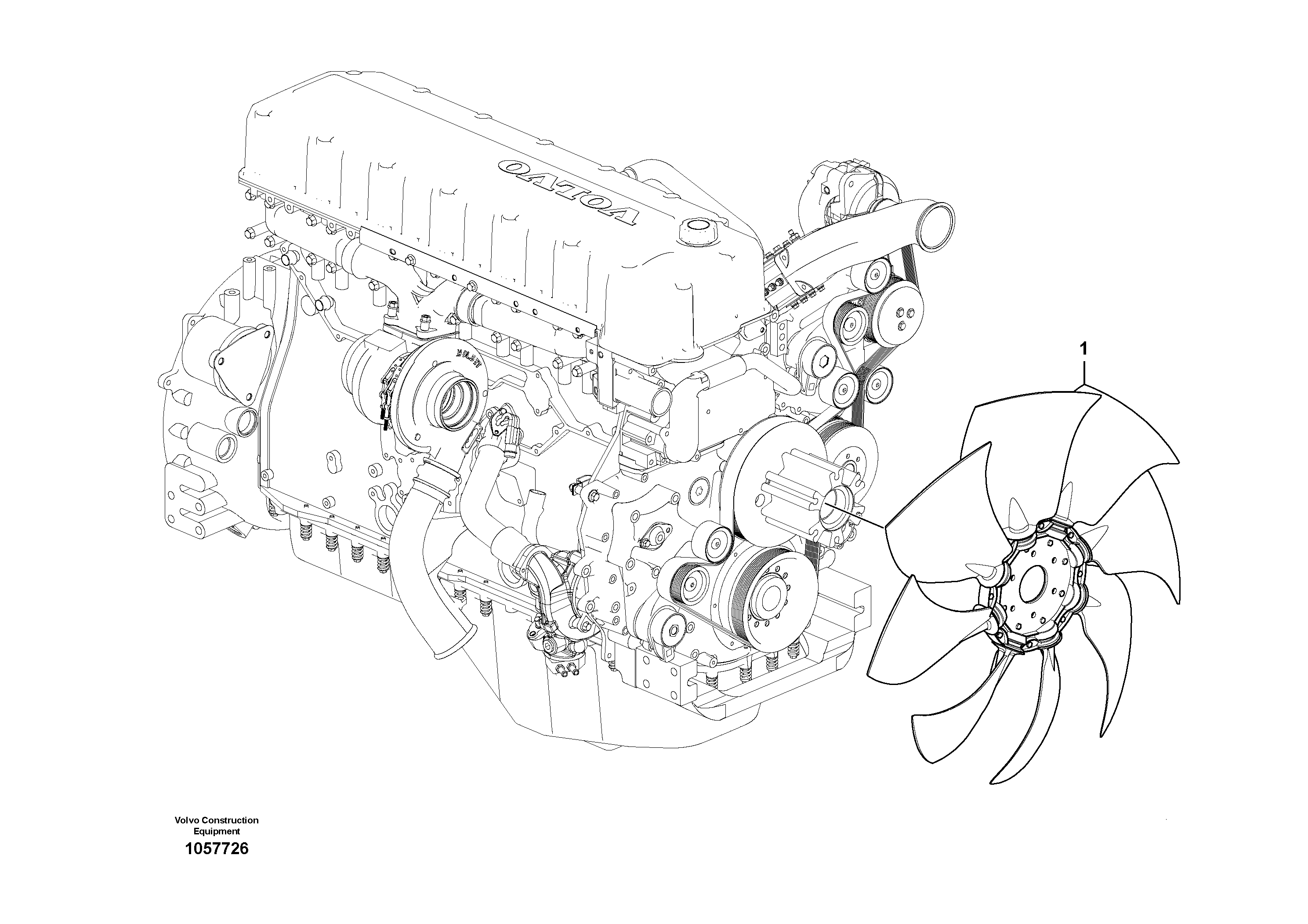 Extension pipe VOE14616607 VOLVO