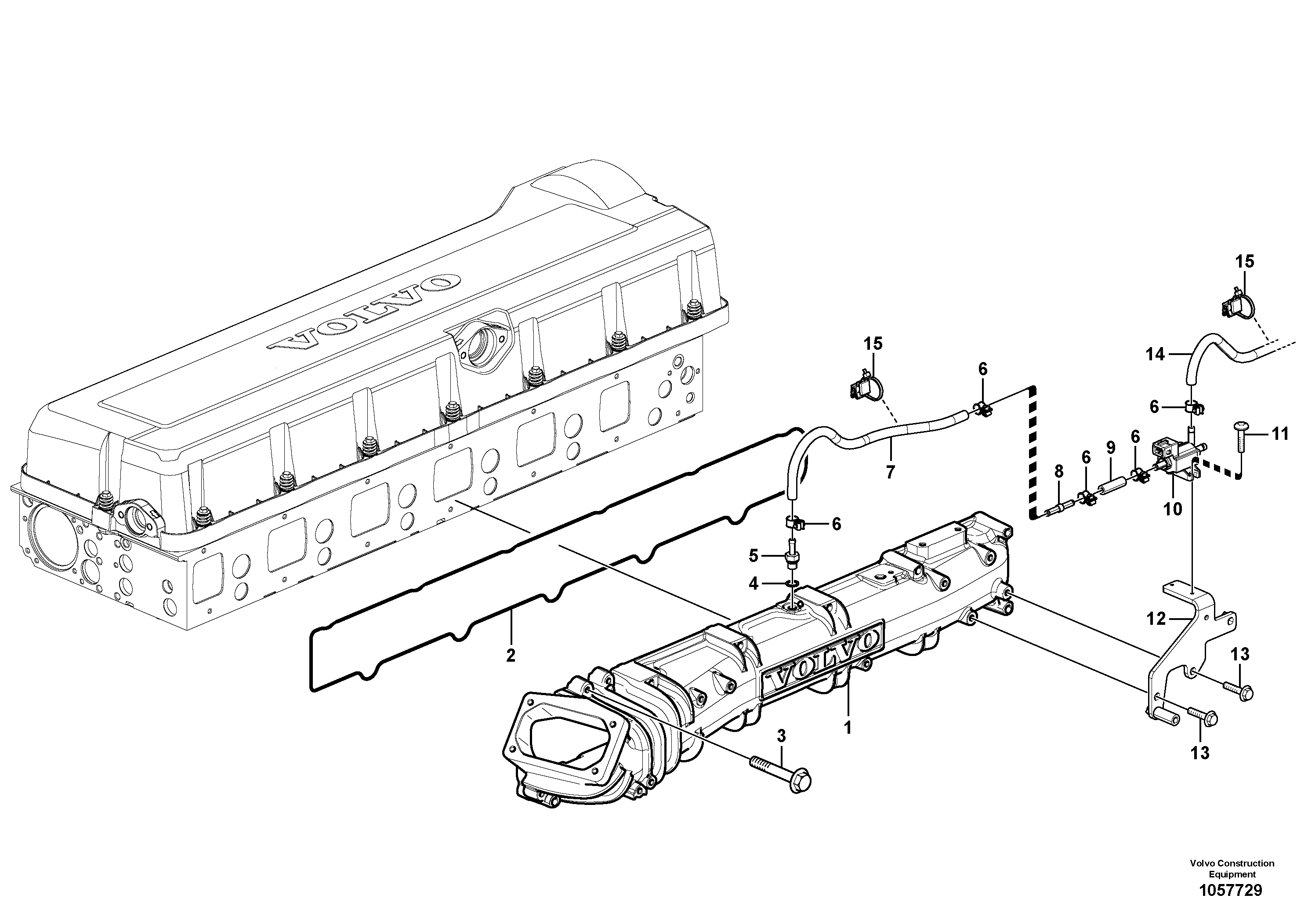 Pipe Set VOE17344512 VOLVO