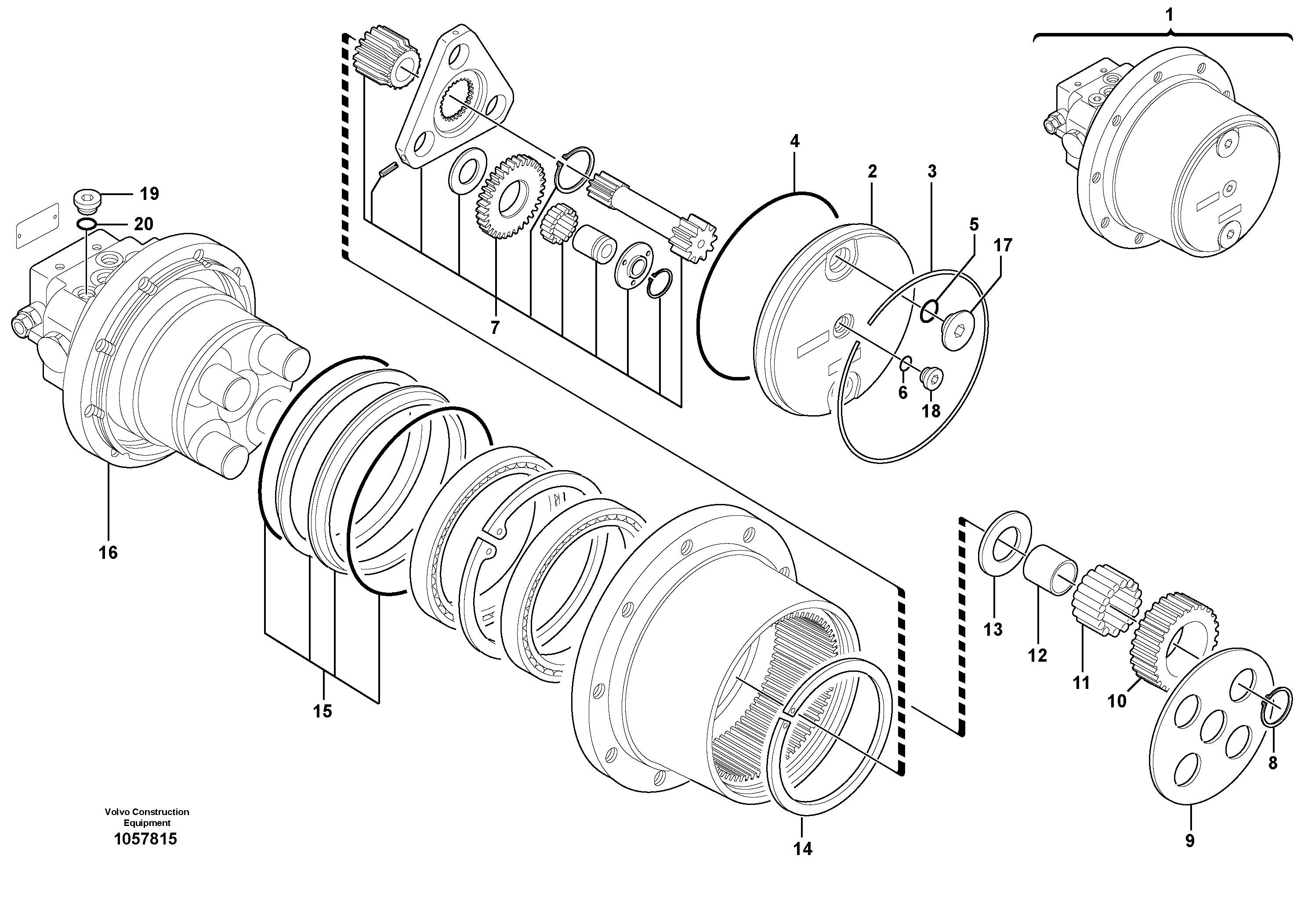 Opr Cylinder VOE15615696 VOLVO