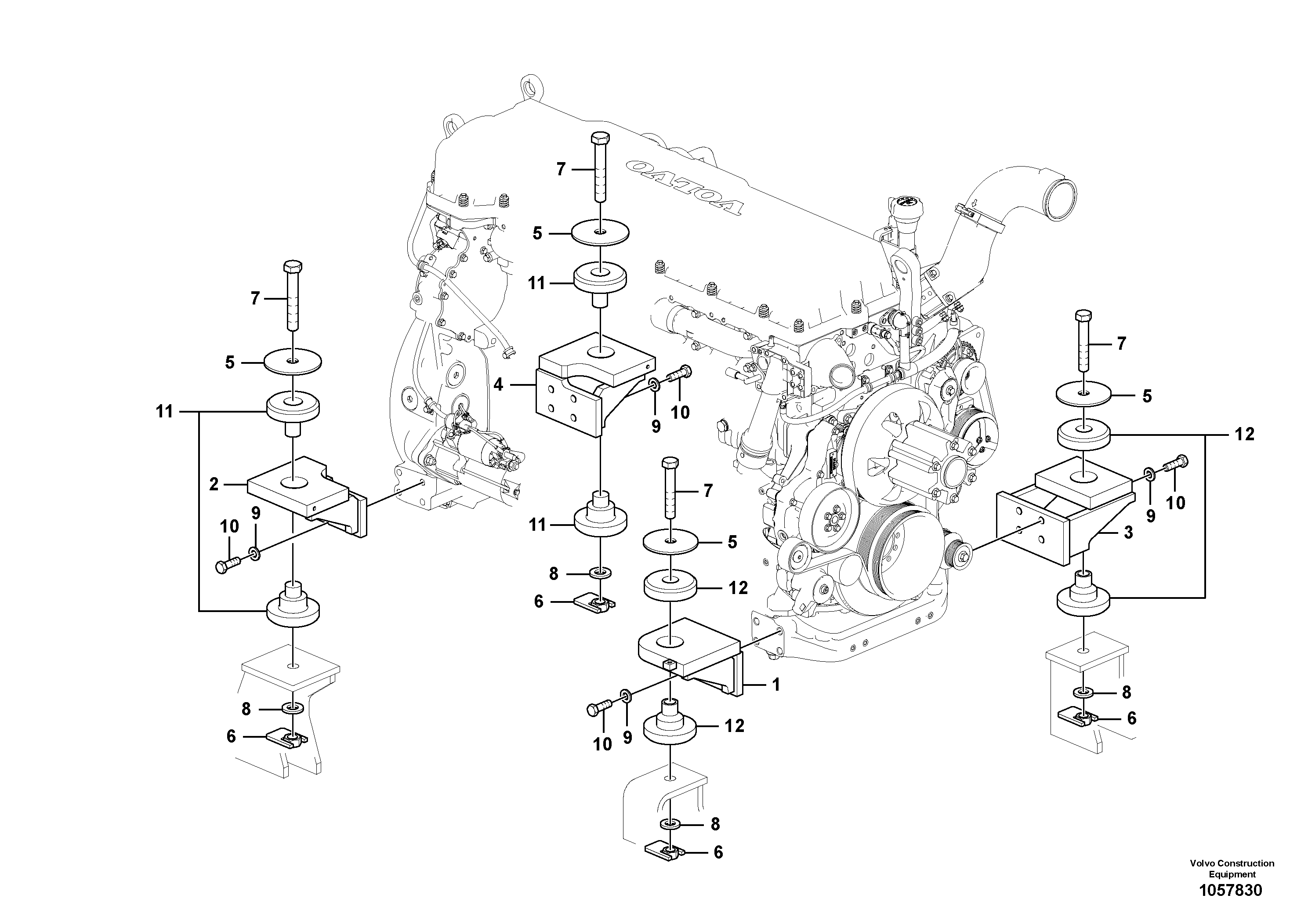 Seat frame VOE14590633 VOLVO