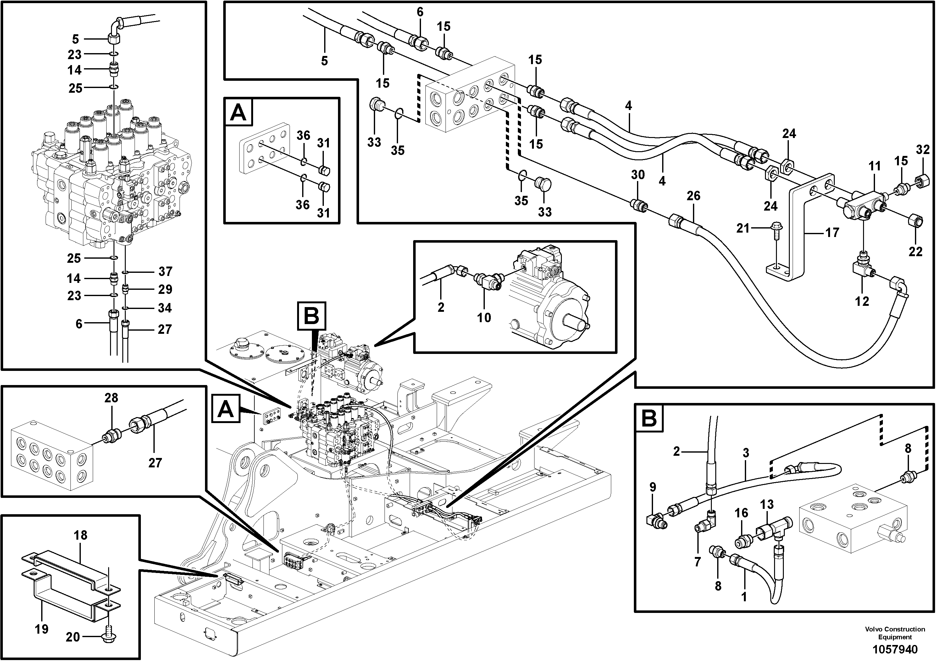 Seat frame VOE14623583 VOLVO