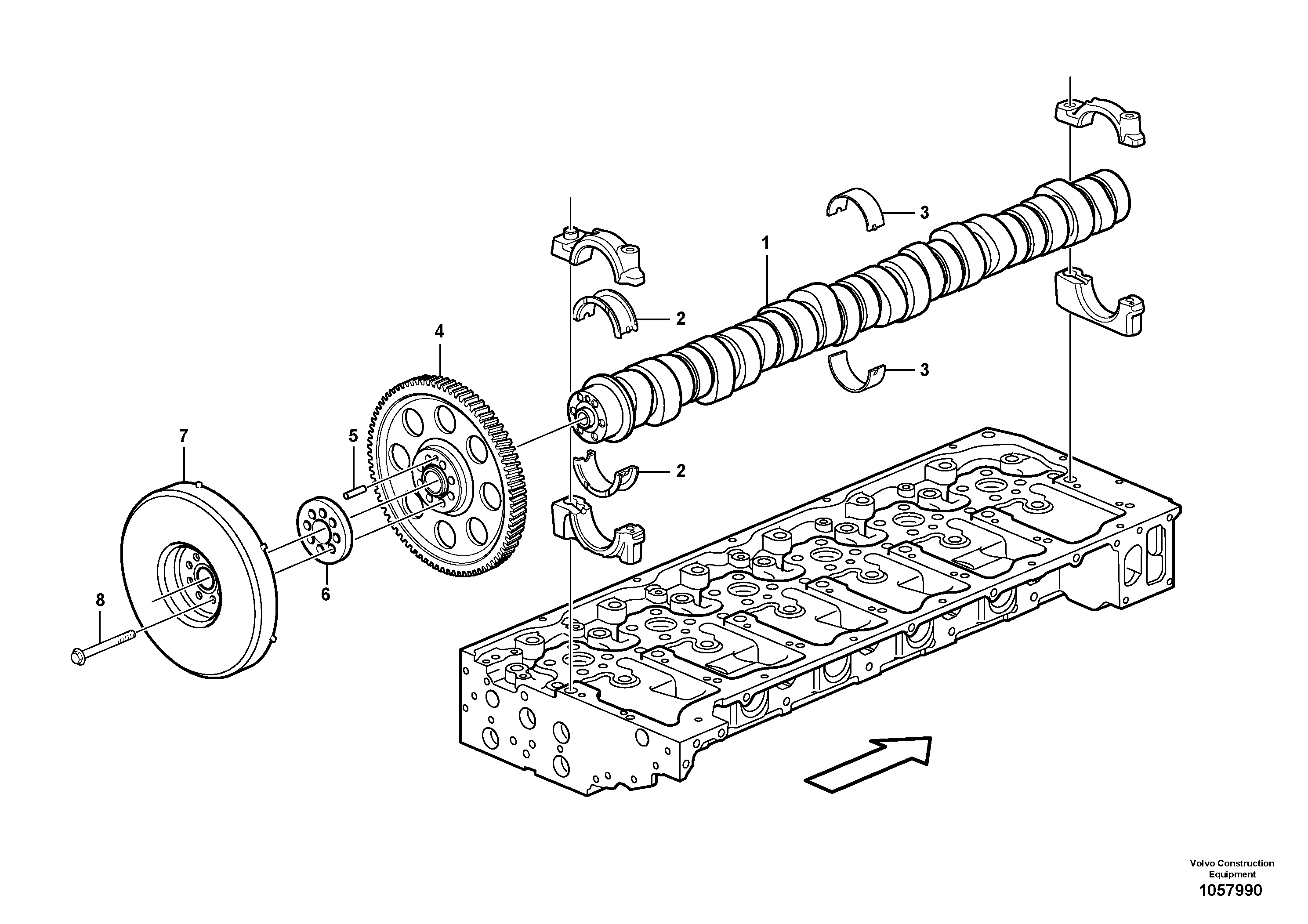Camshaft VOE22430559 VOLVO
