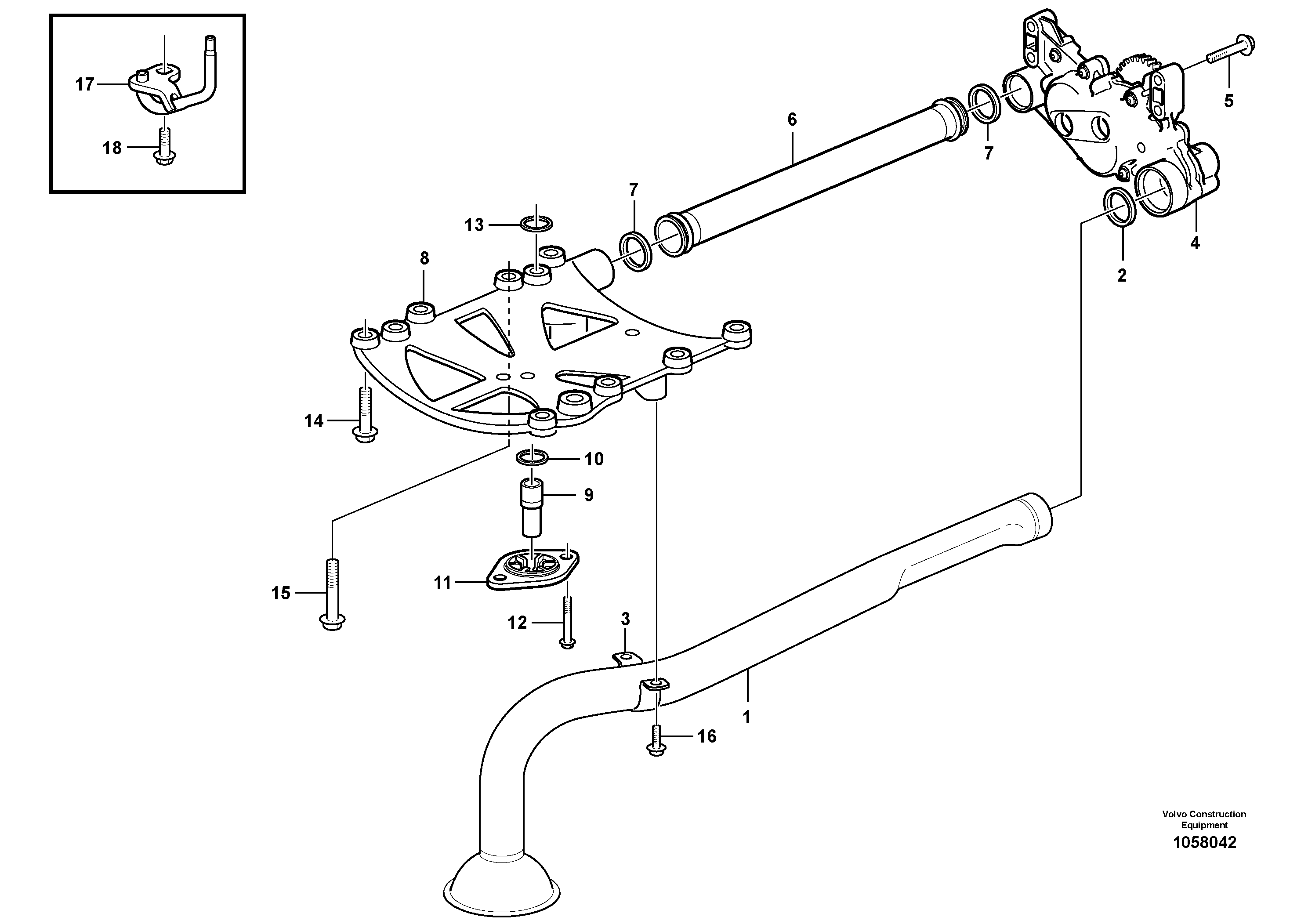 Piston Cooling VOE22577447 VOLVO