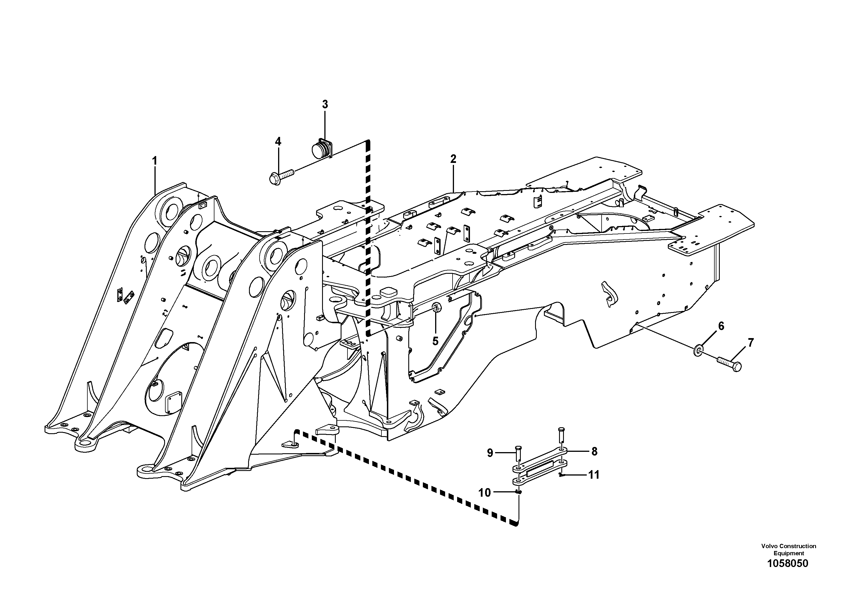 Seat frame VOE16859532 VOLVO