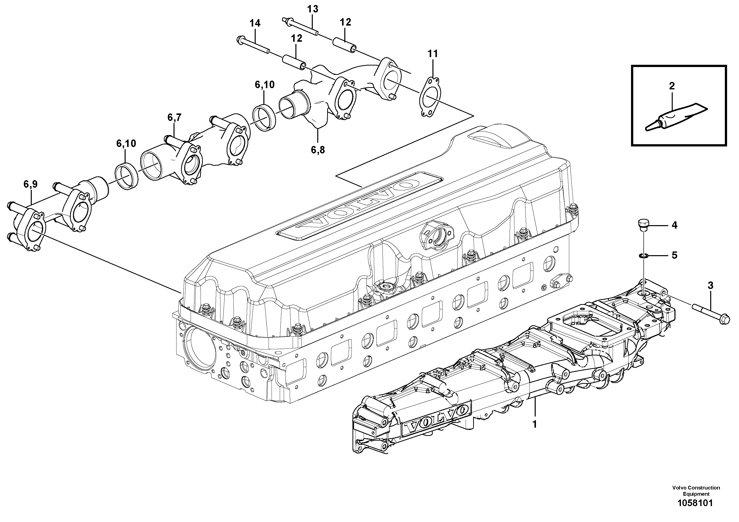 Exhaust Manifol 21485060 VOLVO