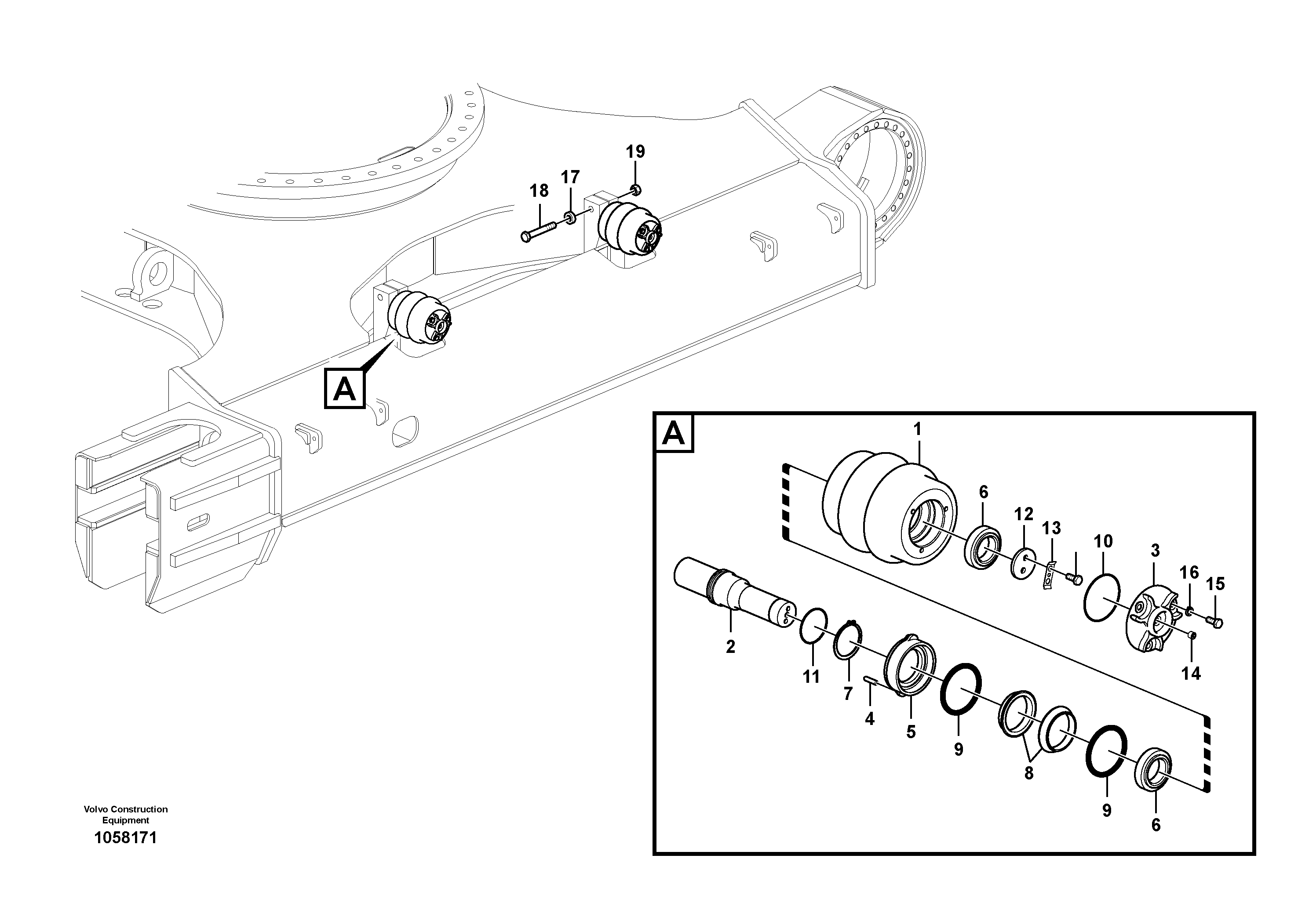 Holder, cable clip VOE14527125 VOLVO