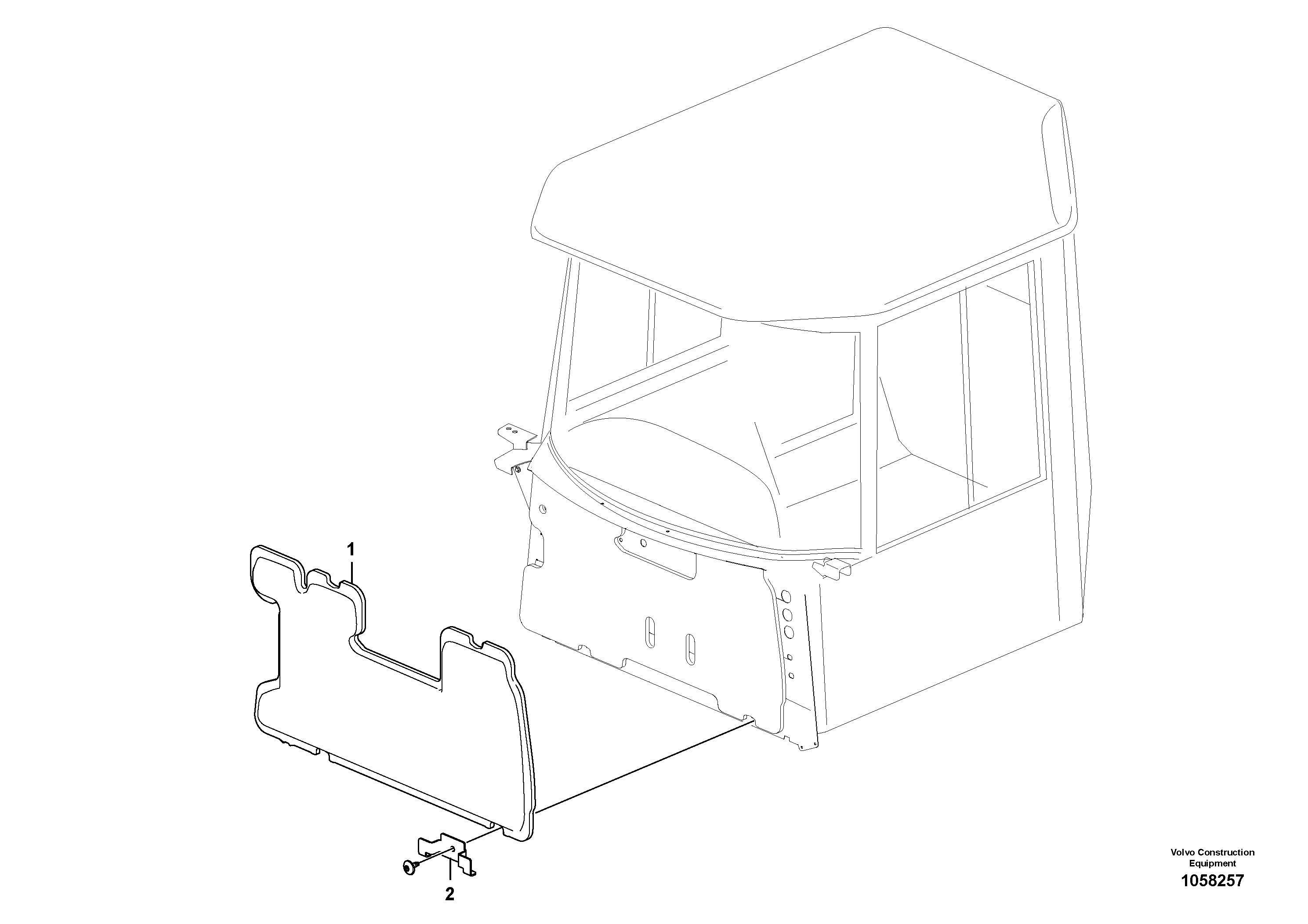 Seat frame VOE17210847 VOLVO