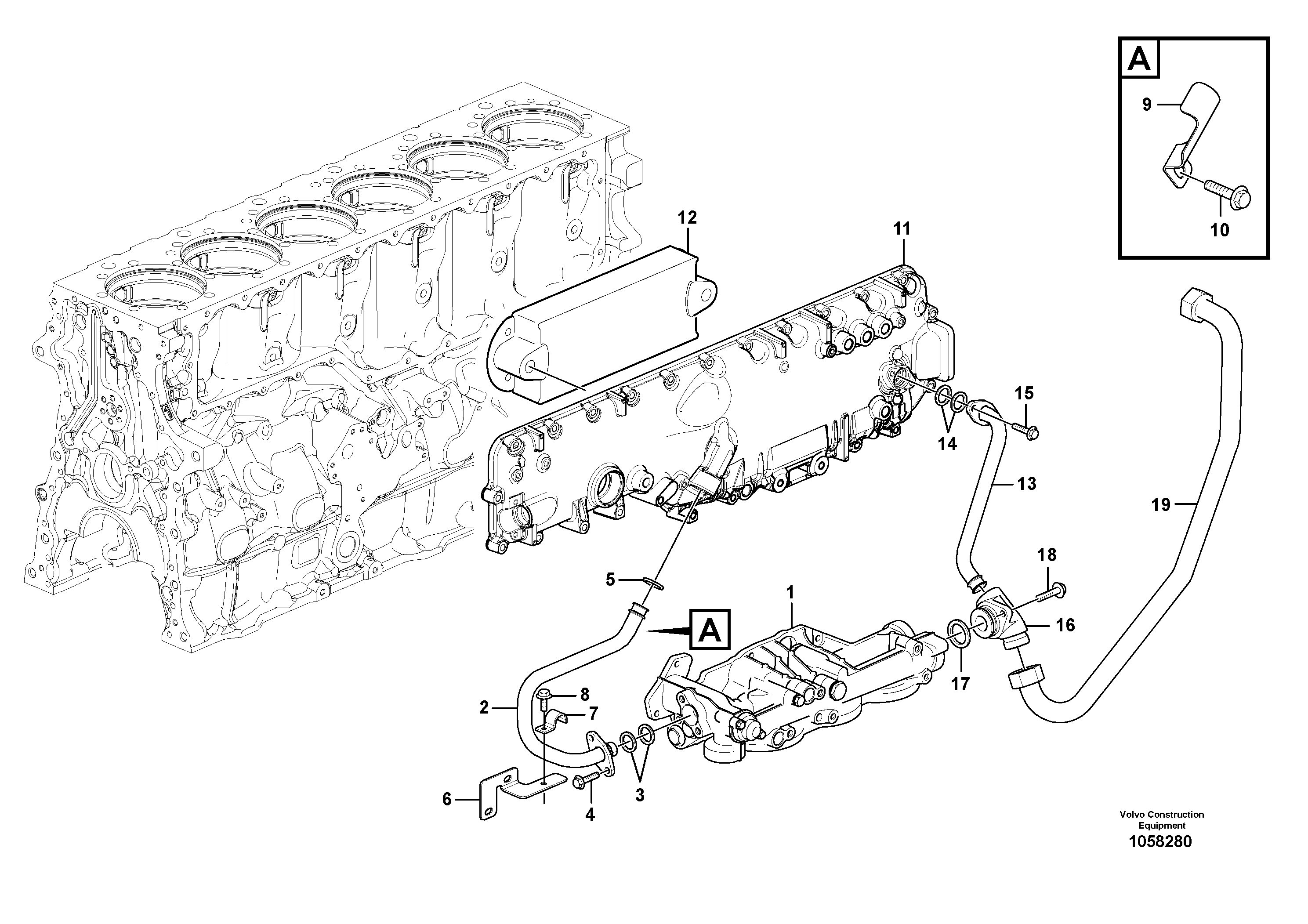Seat frame VOE21262080 VOLVO
