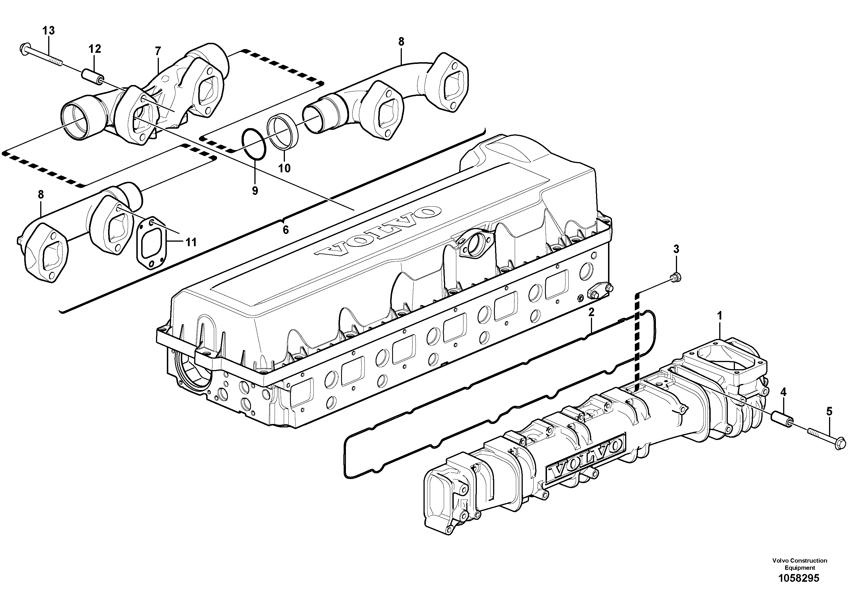 Inlet Manifold VOE21253915 VOLVO