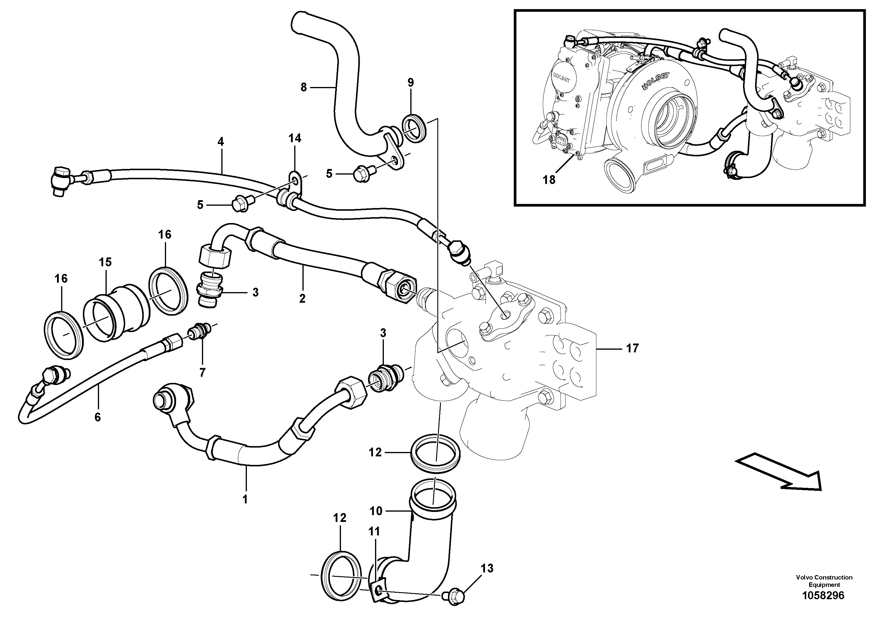 Gasket CH/VOE18665 VOLVO