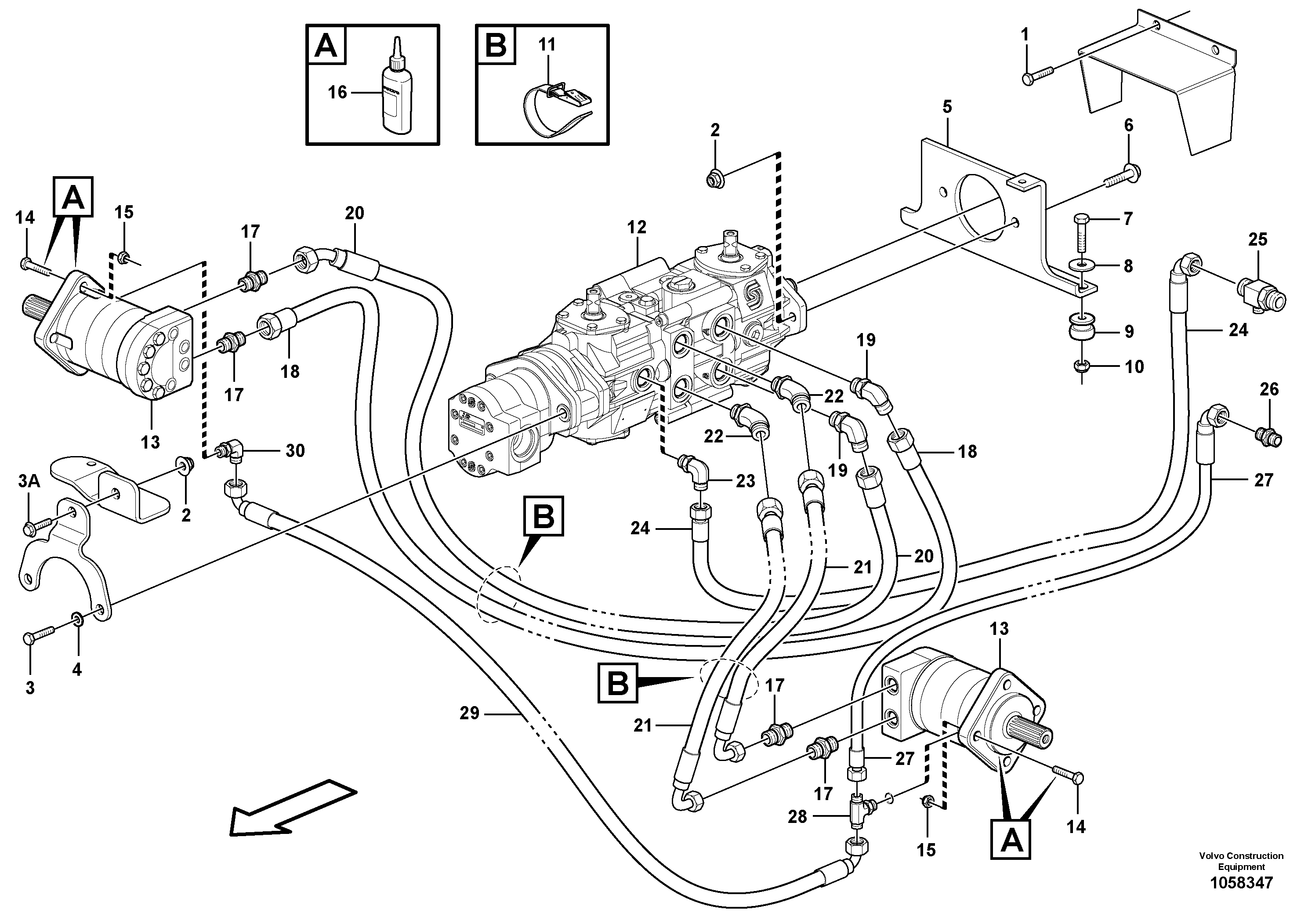 Timing gear casing VOE15633439 VOLVO