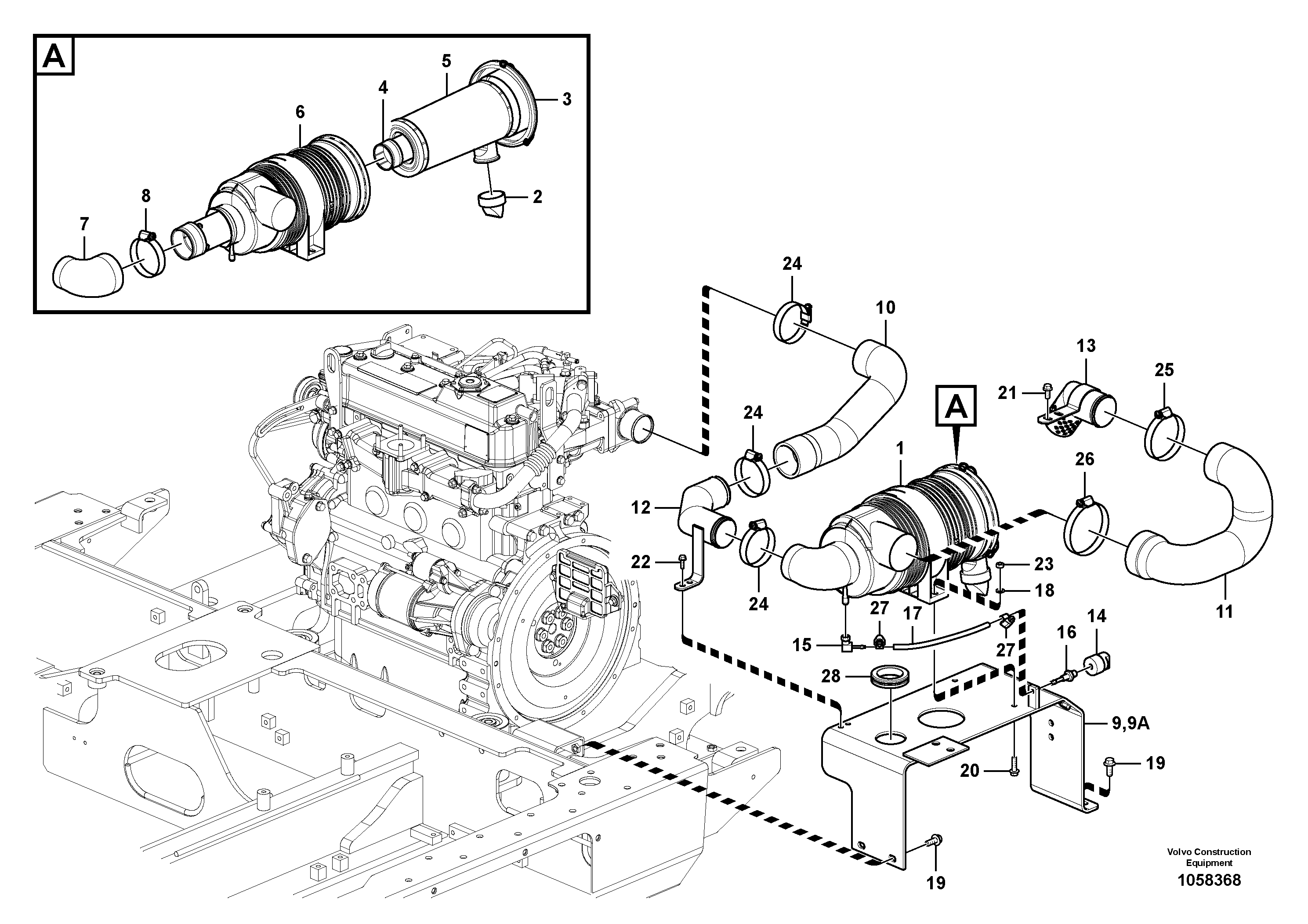 Bracket VOE14612136 VOLVO