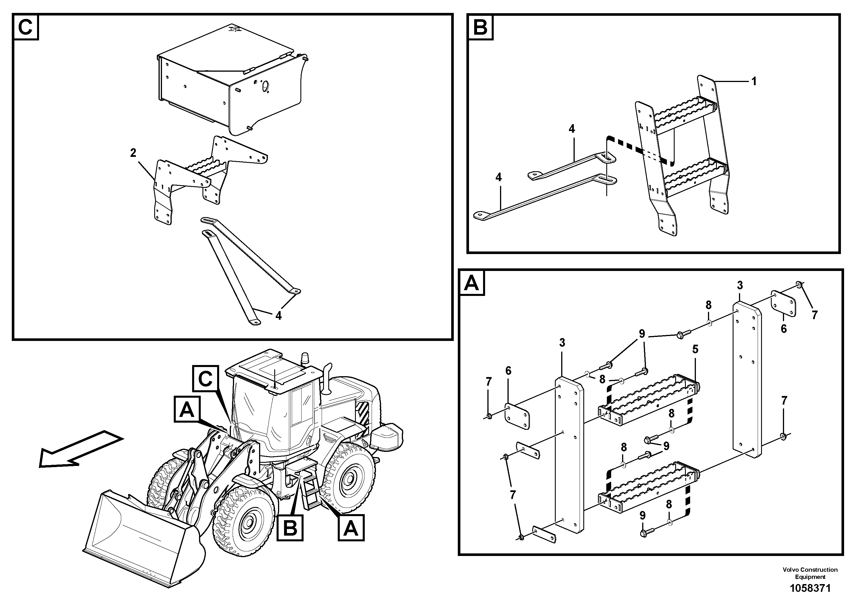 Pedal bracket L.h. VOE15179969 VOLVO
